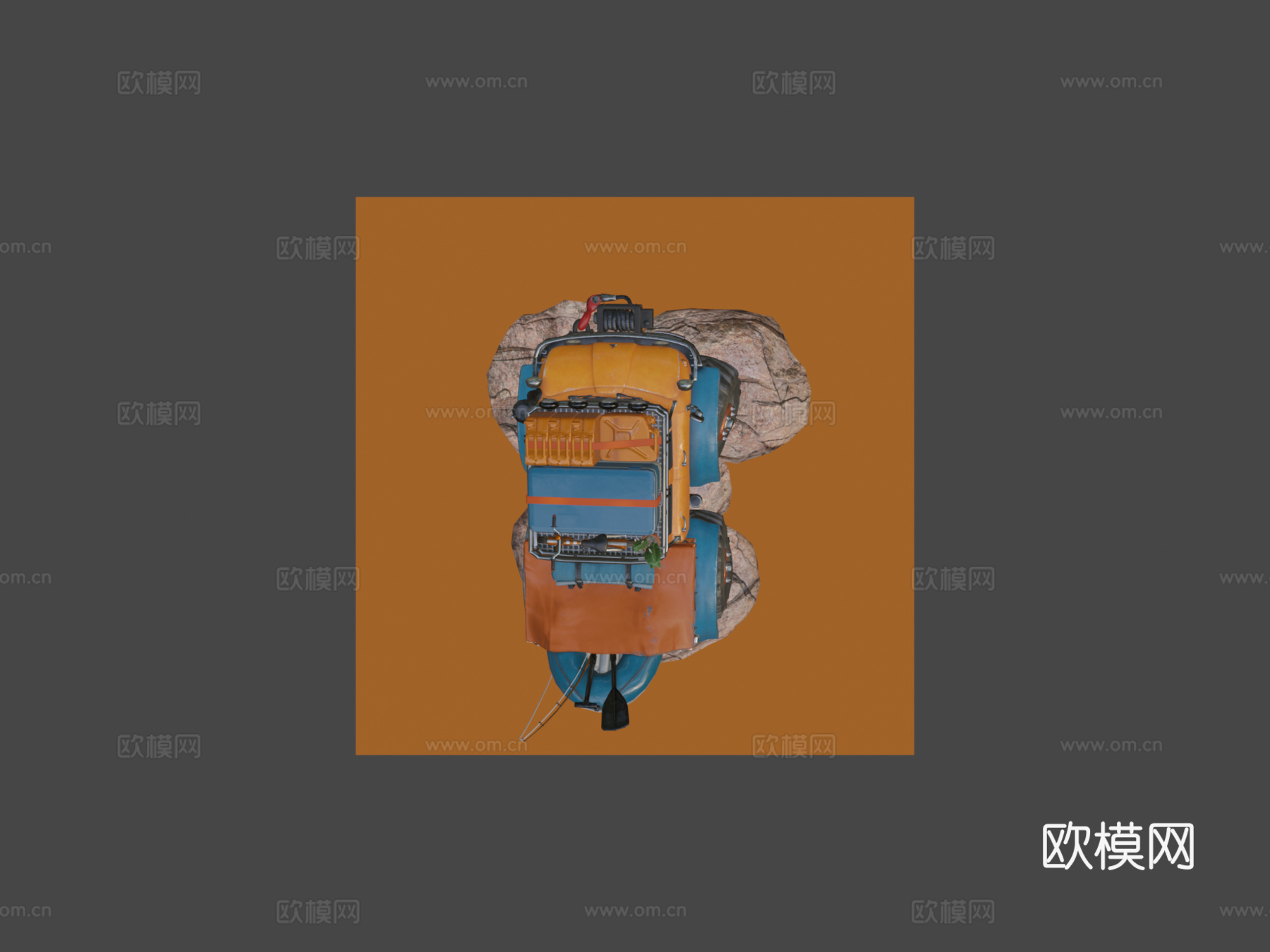 强大卡车-快乐露营者su模型