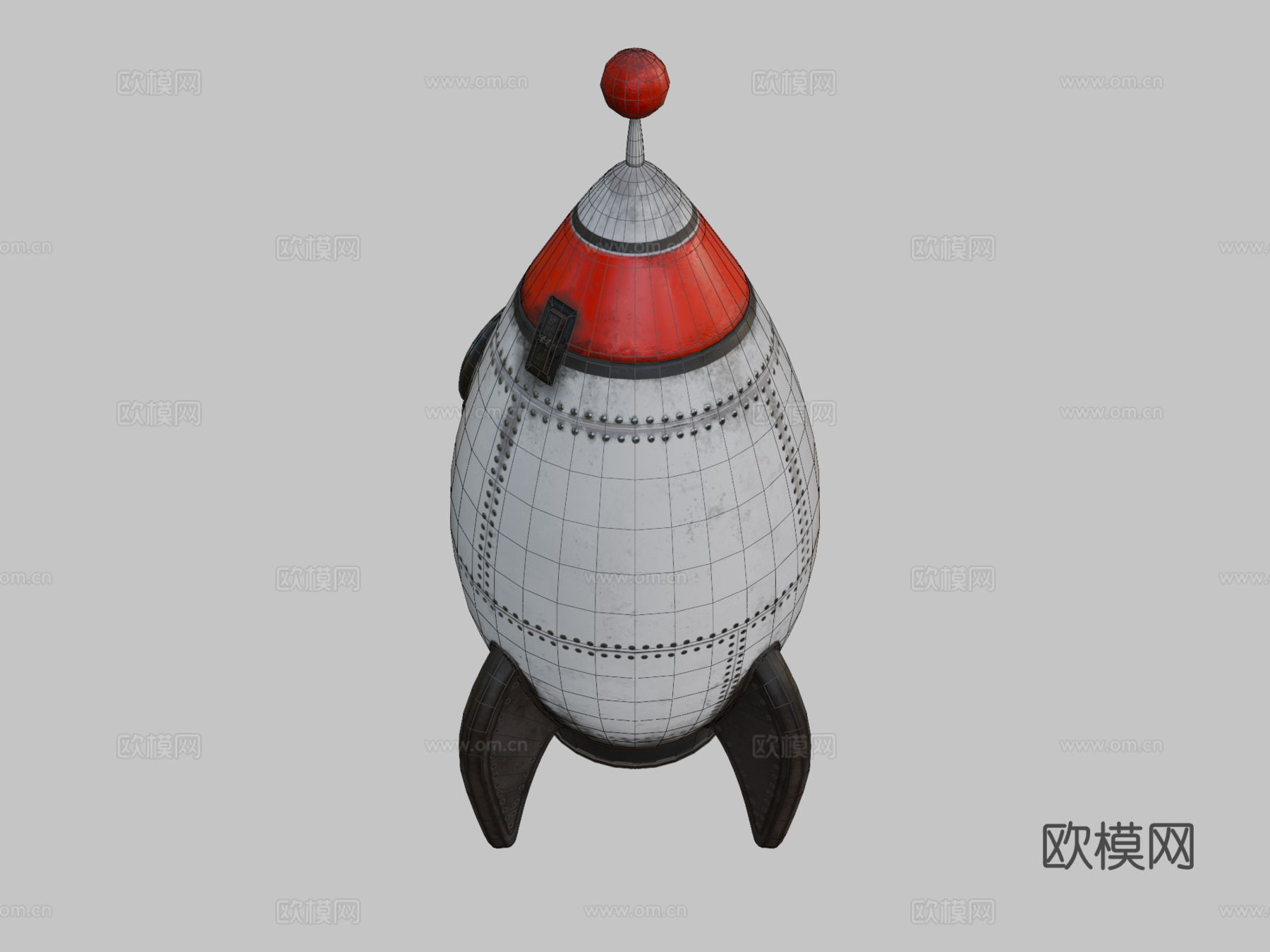 Soma04太空船低多边形-内部su模型