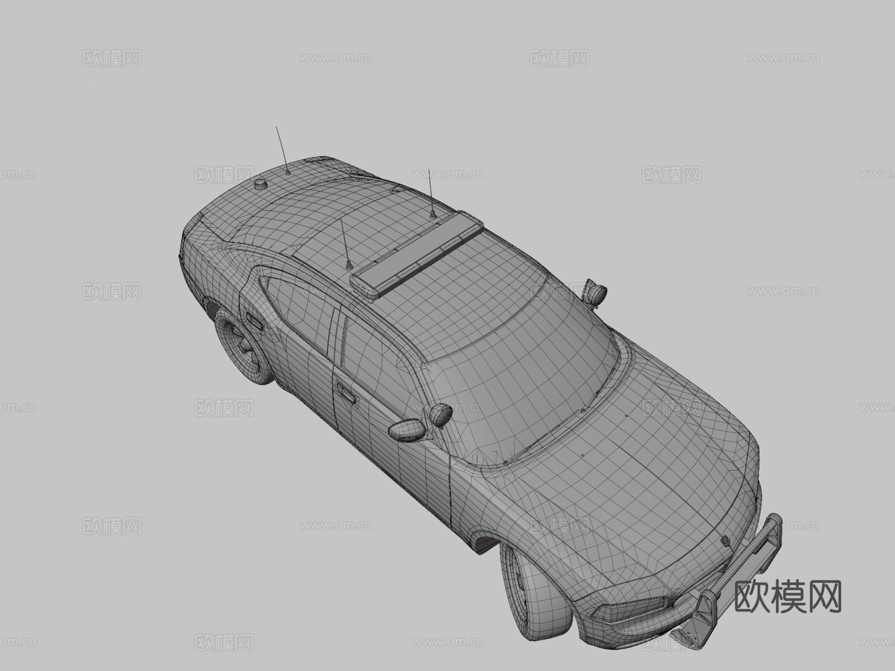 战马2006巡逻车su模型