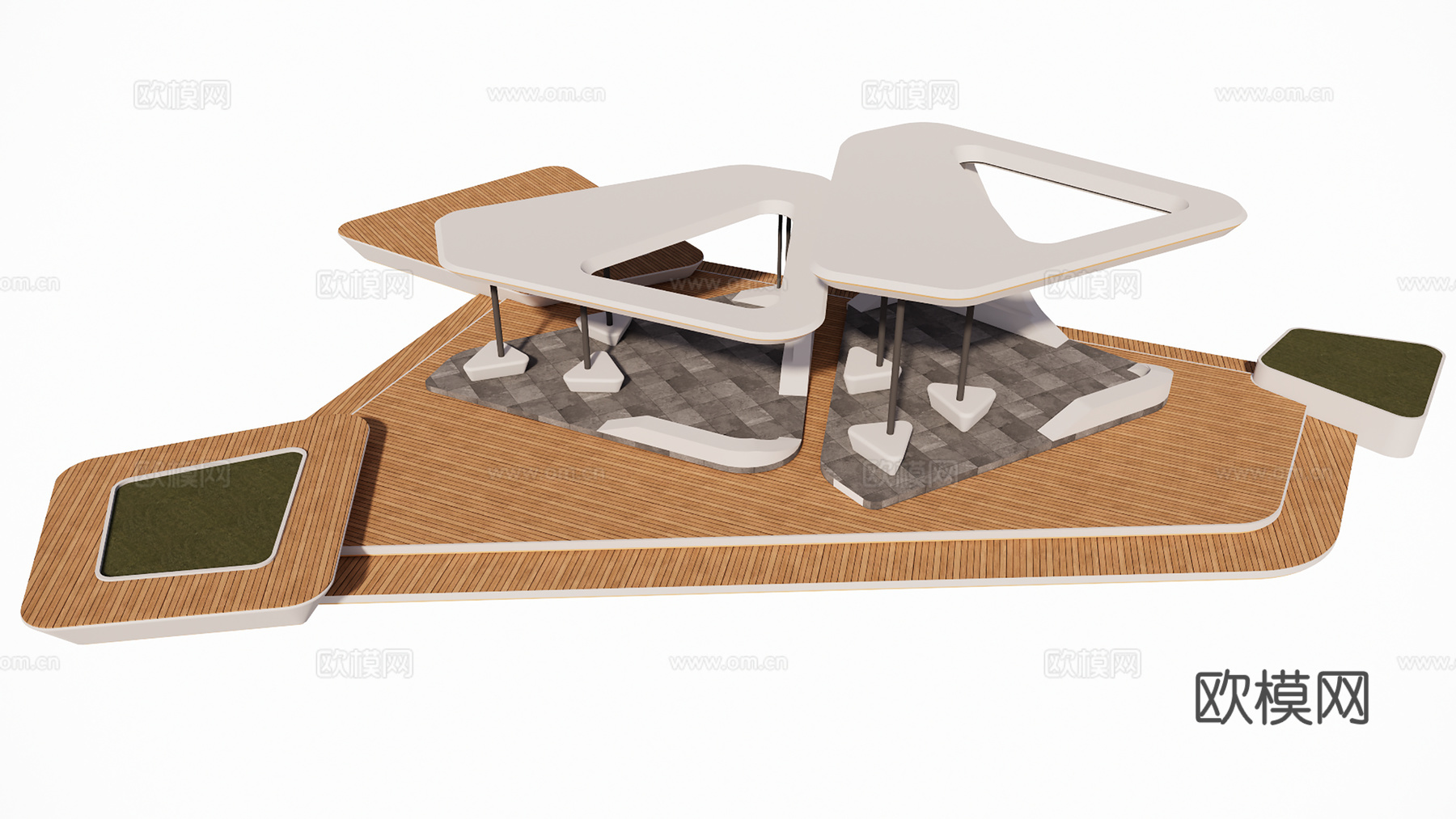 户外景观装置su模型