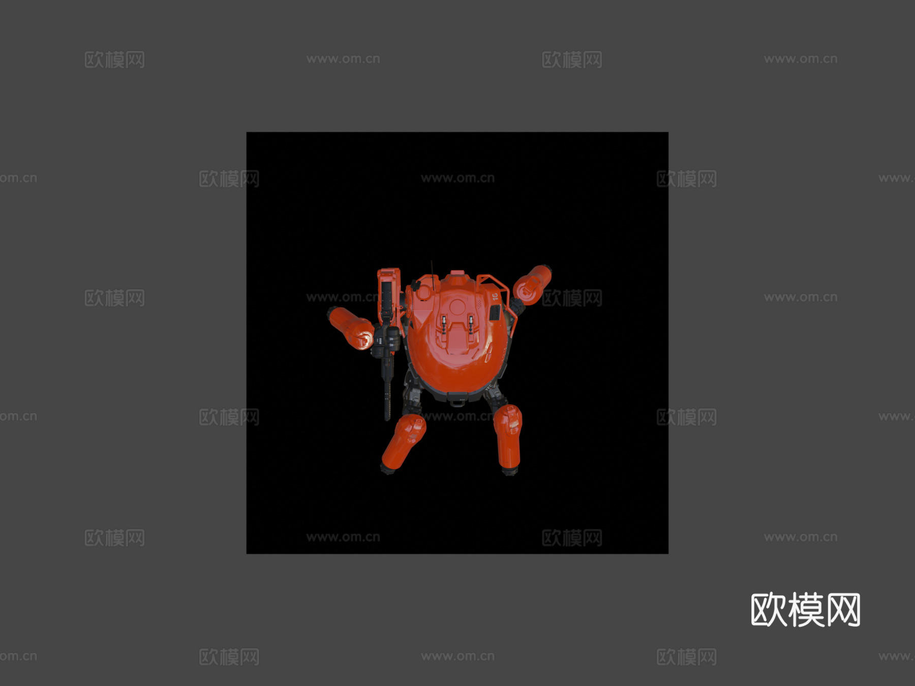 PAQ四足机甲su模型