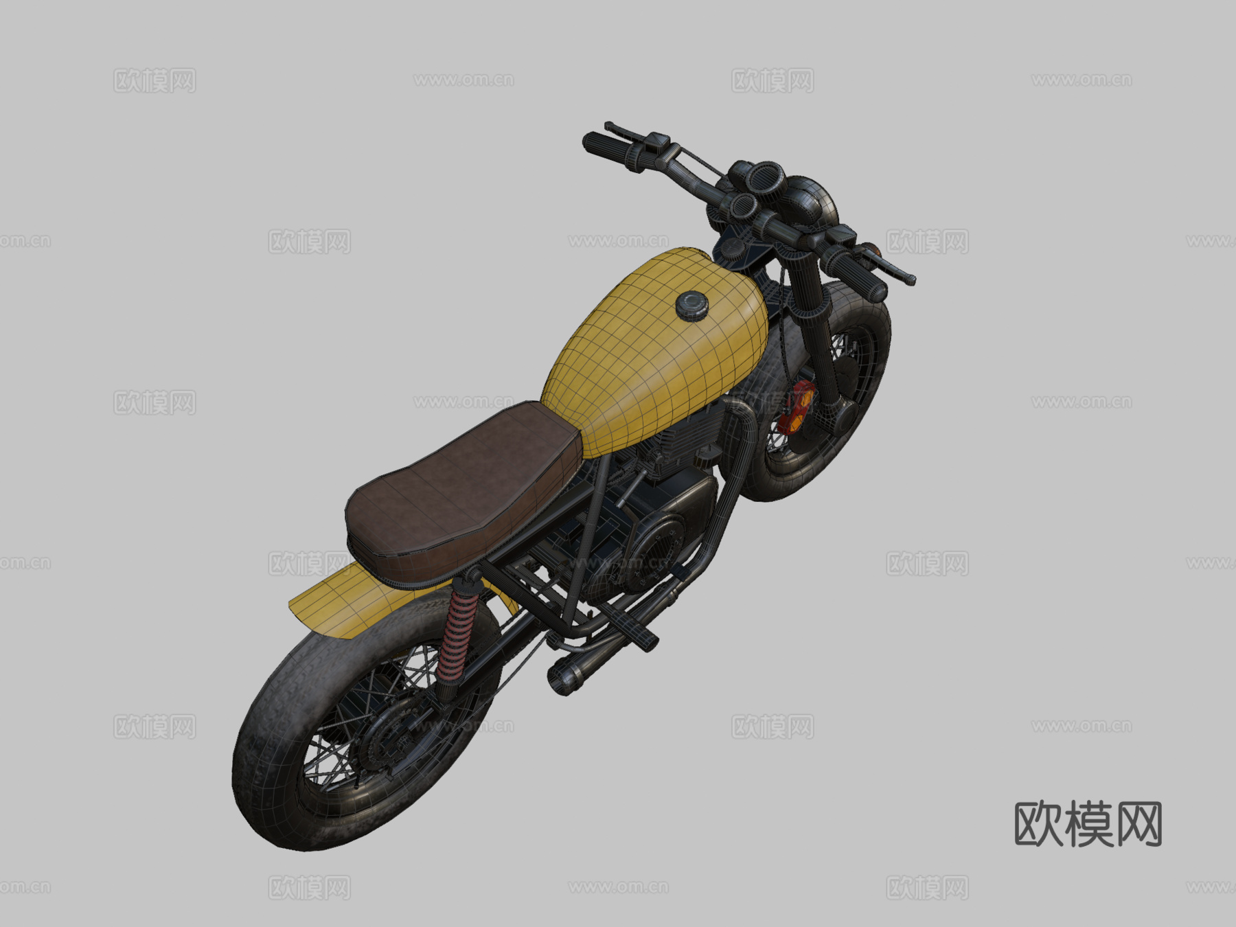 咖啡馆赛车手su模型