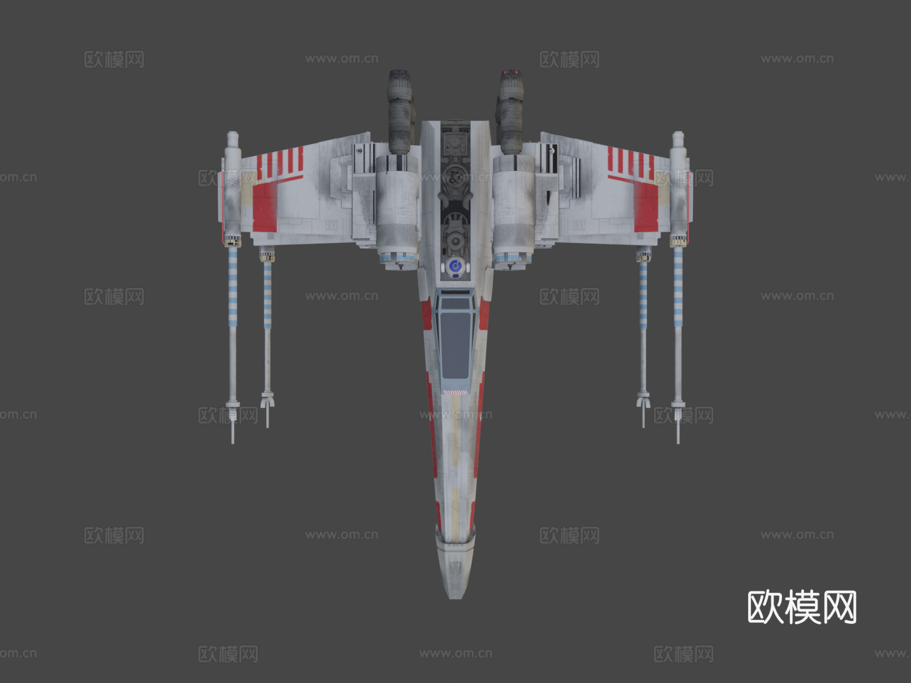 T-65 X翼星际战斗机-星球大战su模型