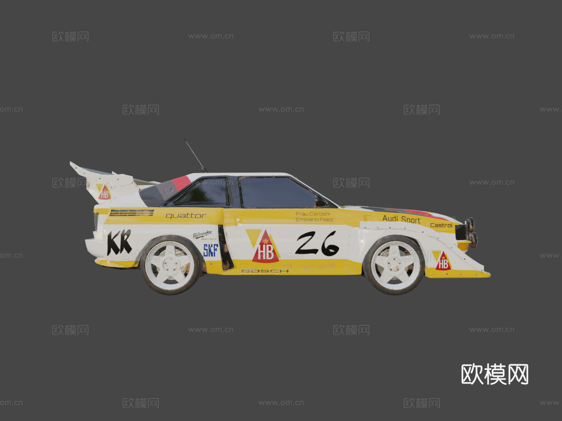 奥迪 Quattro S1su模型