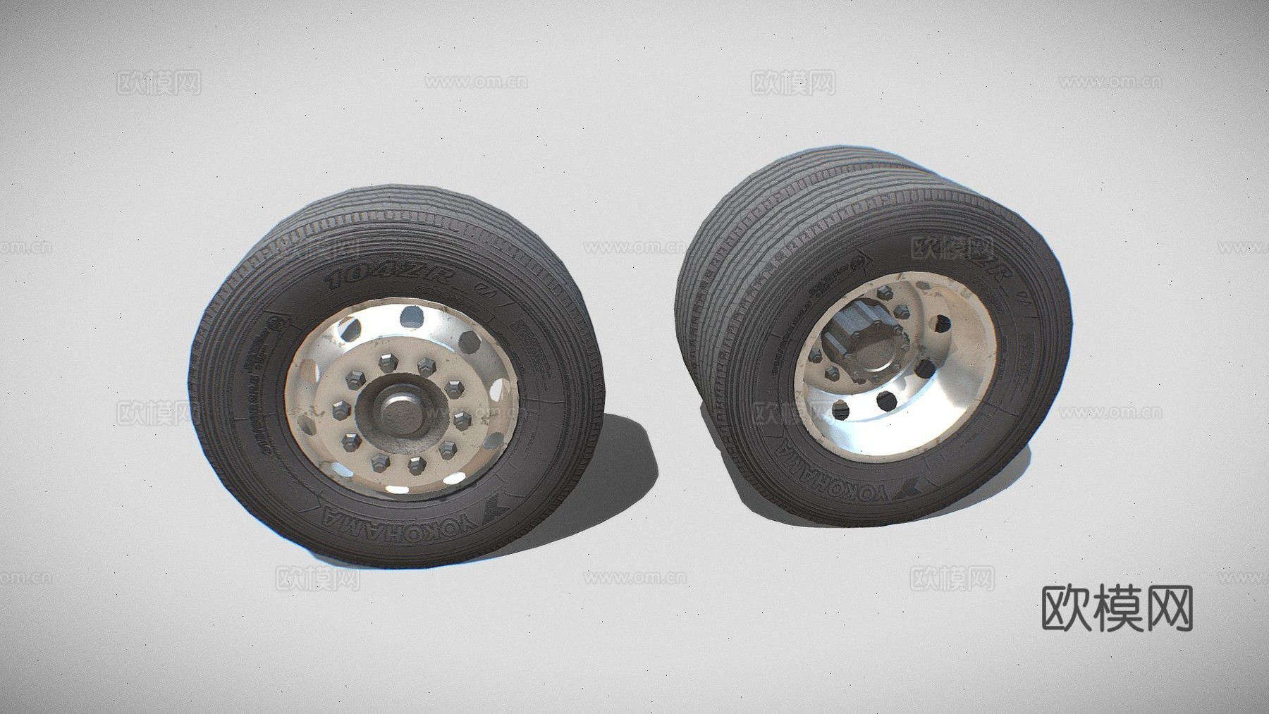 卡车车轮su模型