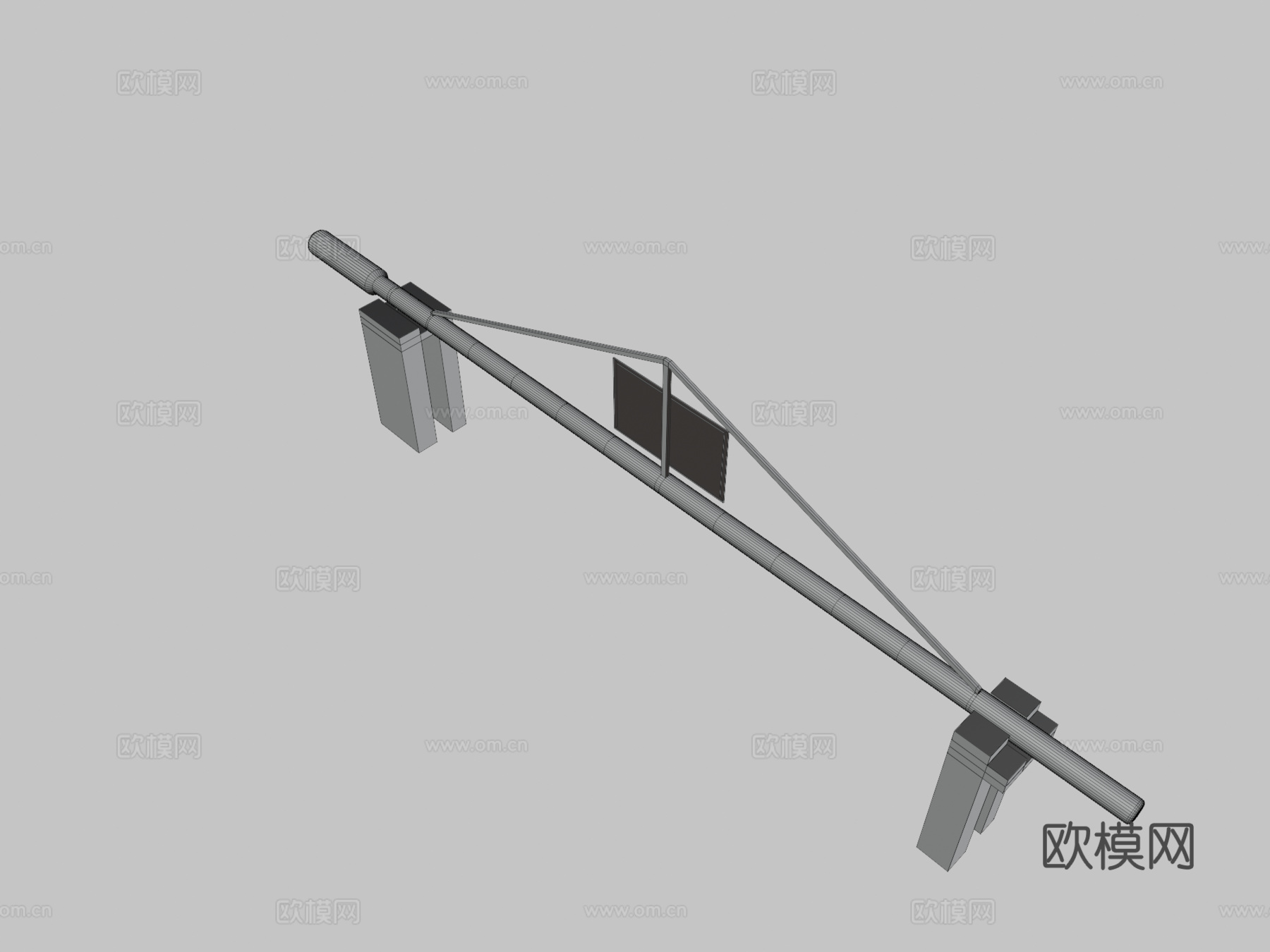 道路屏障su模型