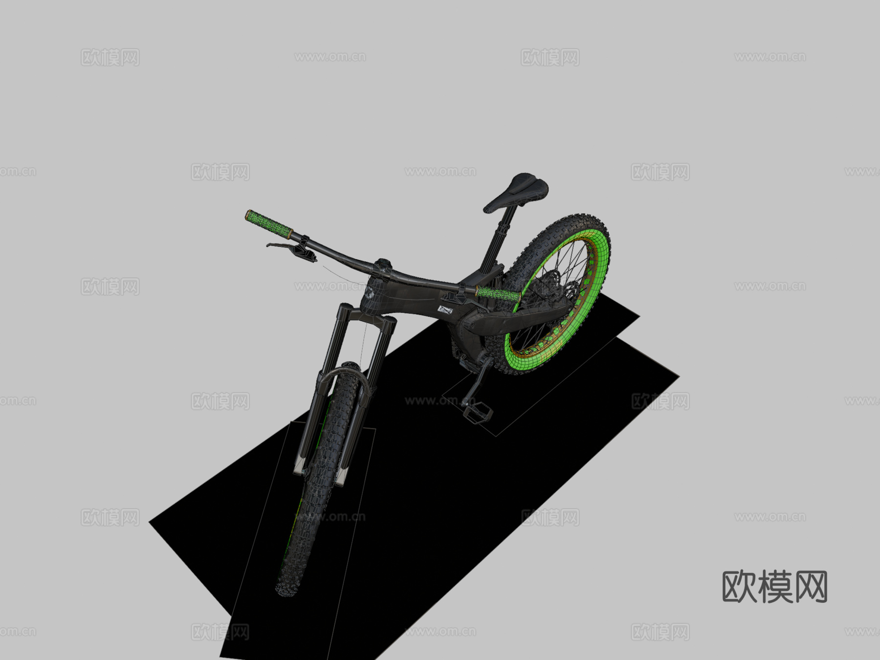 碳纤维车架自行车su模型