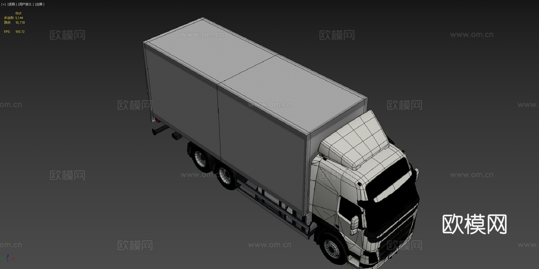 厢式货车su模型