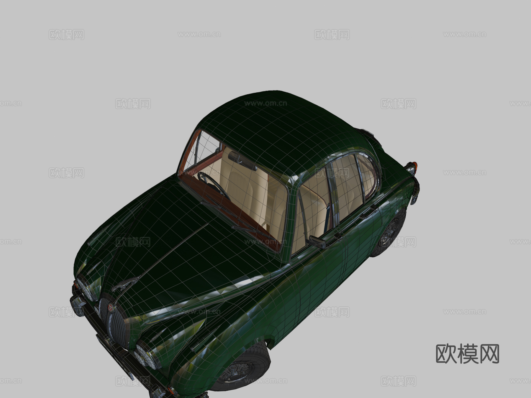 捷豹MK2卡通风格化su模型