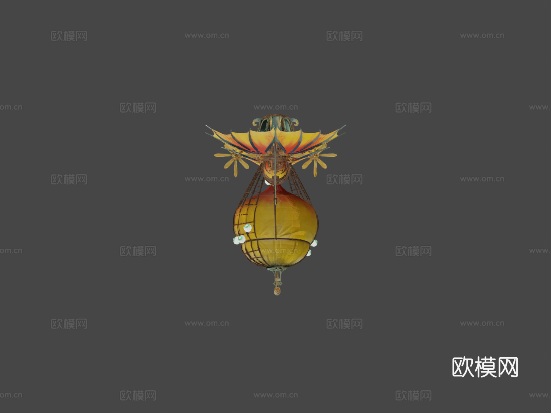 桃色气球（礼物）su模型