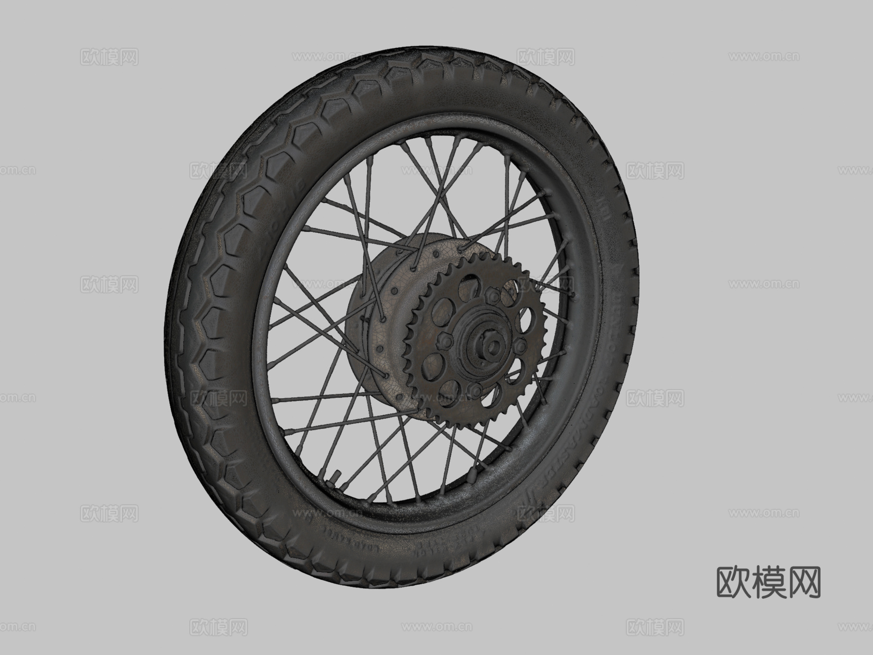 摩托车轮 - 阿泰克伊娃三维扫描su模型