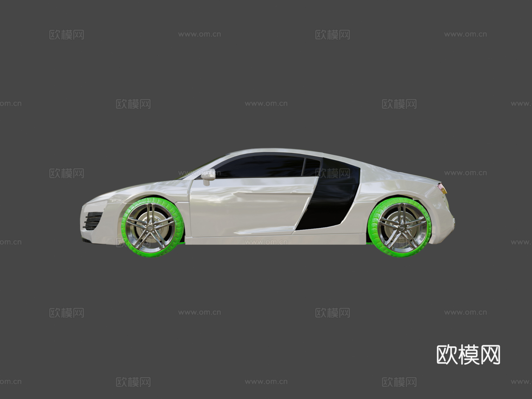 奥迪R8三维模型su模型