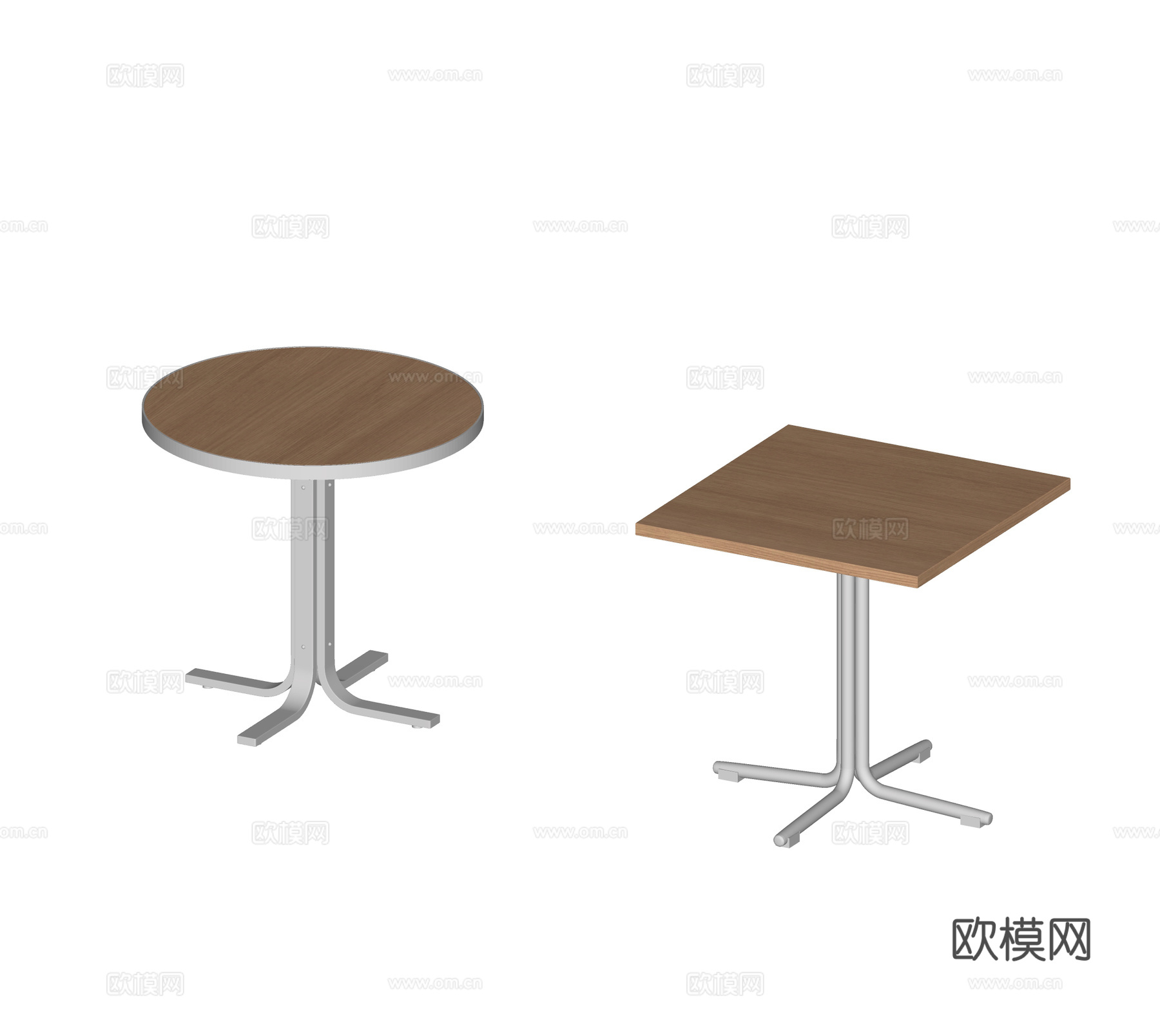 现代餐桌 洽谈桌 圆桌 卡座餐桌 方桌 桌子su模型