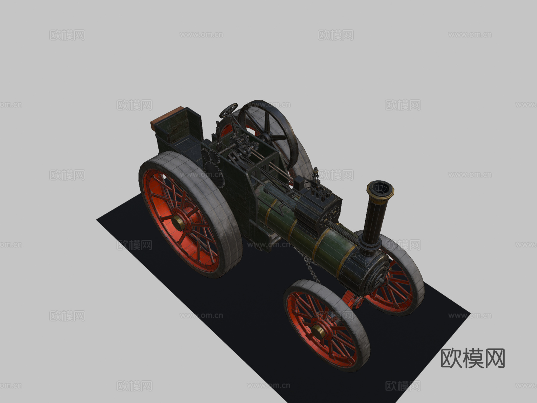 蒸汽拖拉机su模型