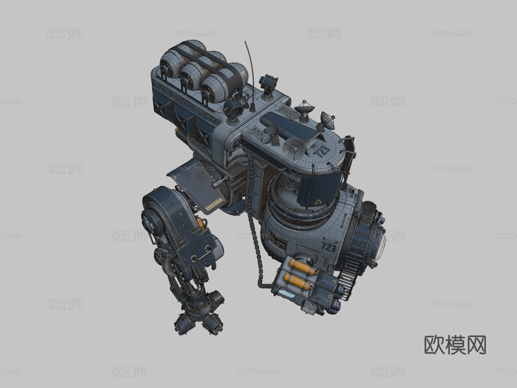 利维坦警用机甲su模型