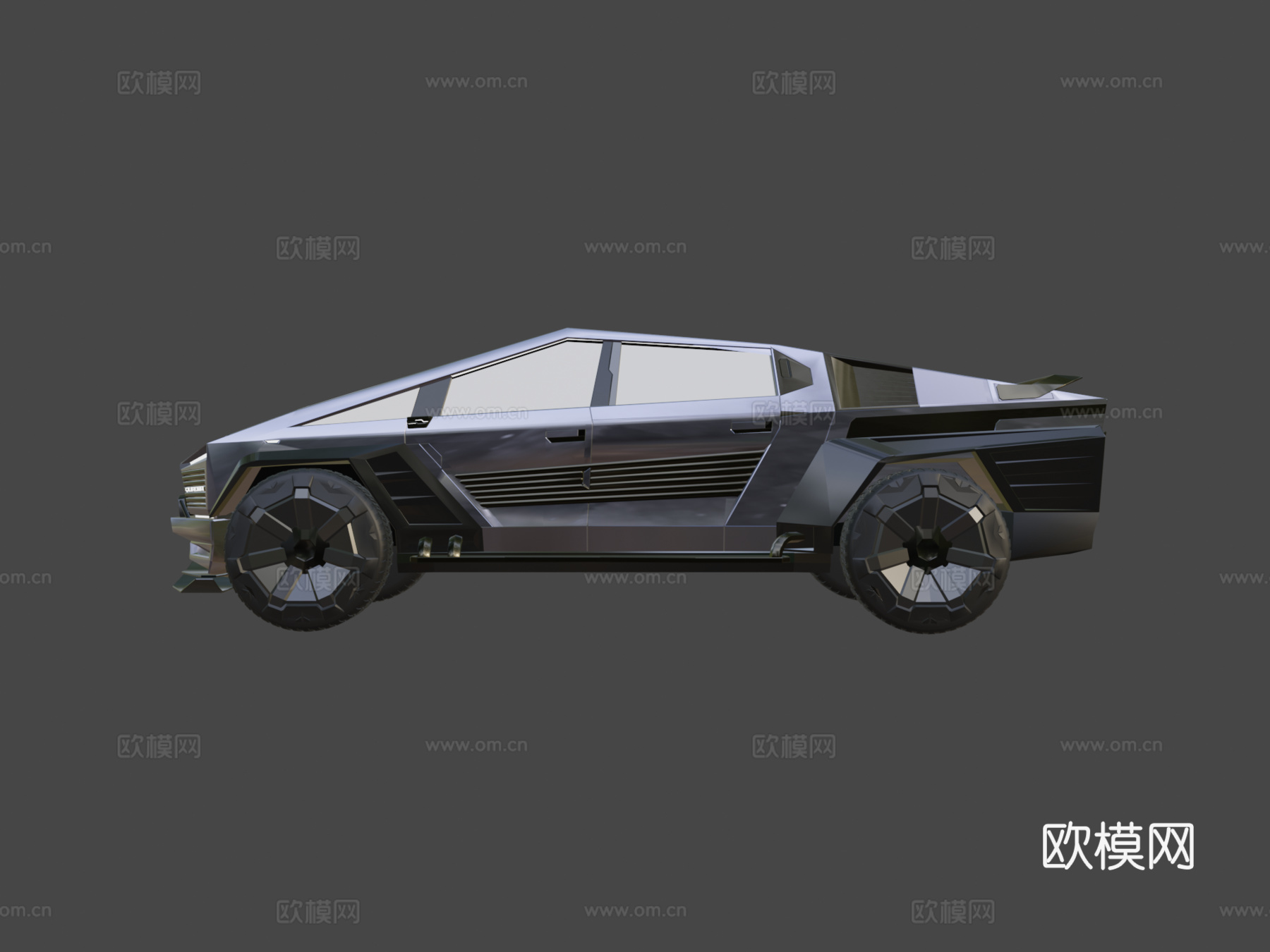 赛博朋克2077-Quadra赛博卡车su模型