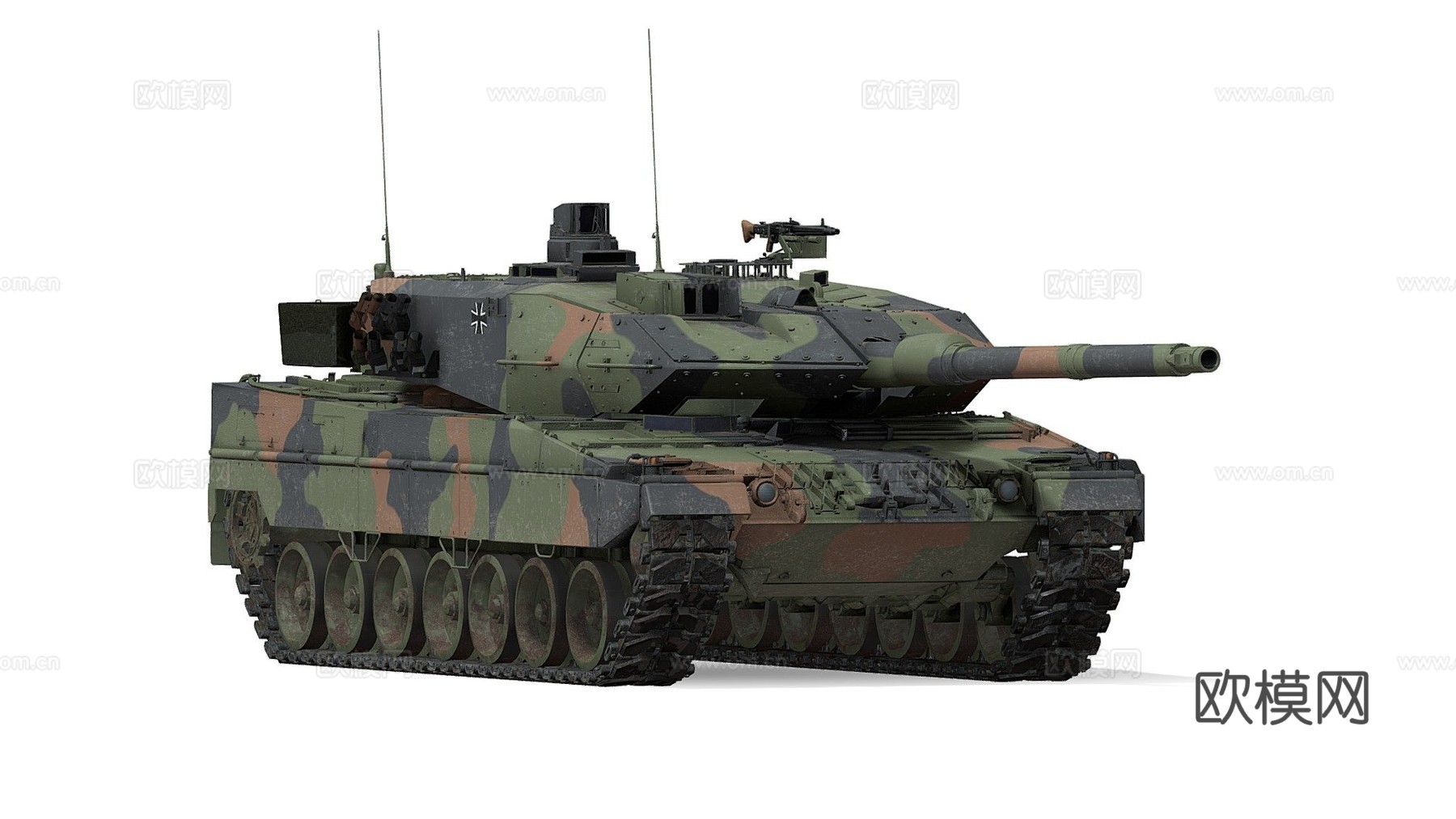 豹式2A6型德国主战坦克su模型