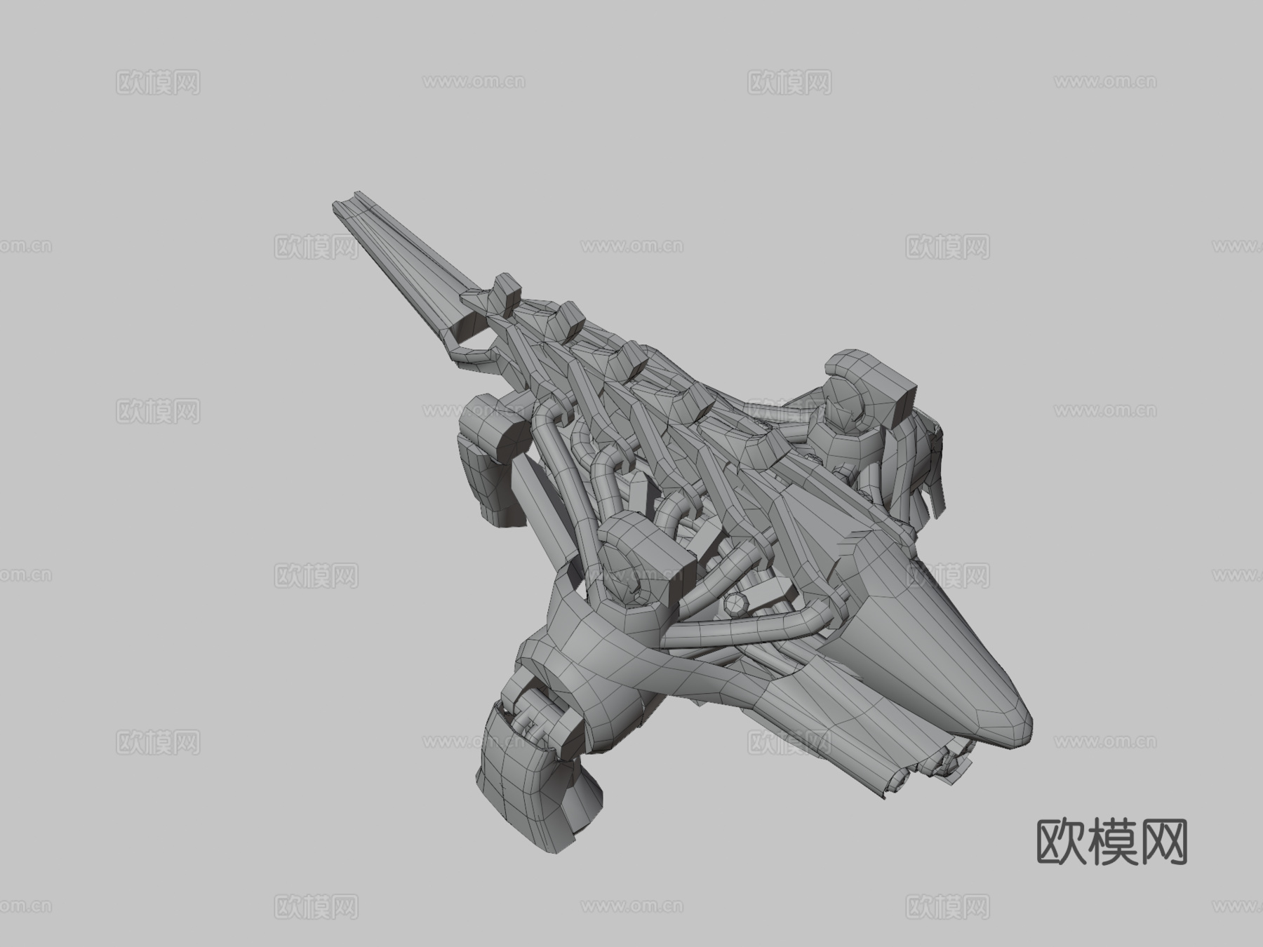 赛博无人机su模型