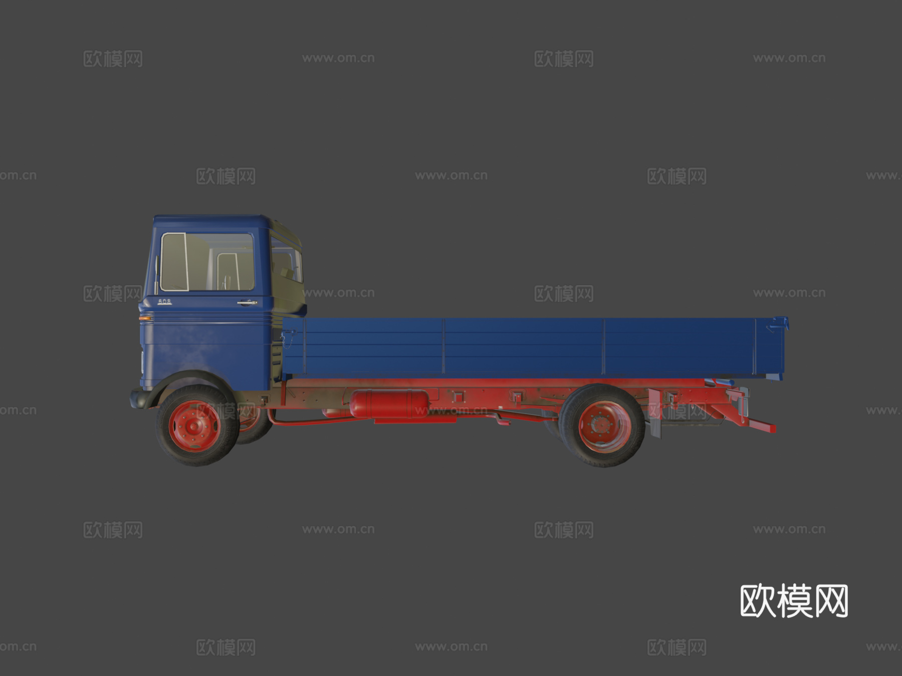 自卸卡车梅赛德斯-奔驰LP 608su模型