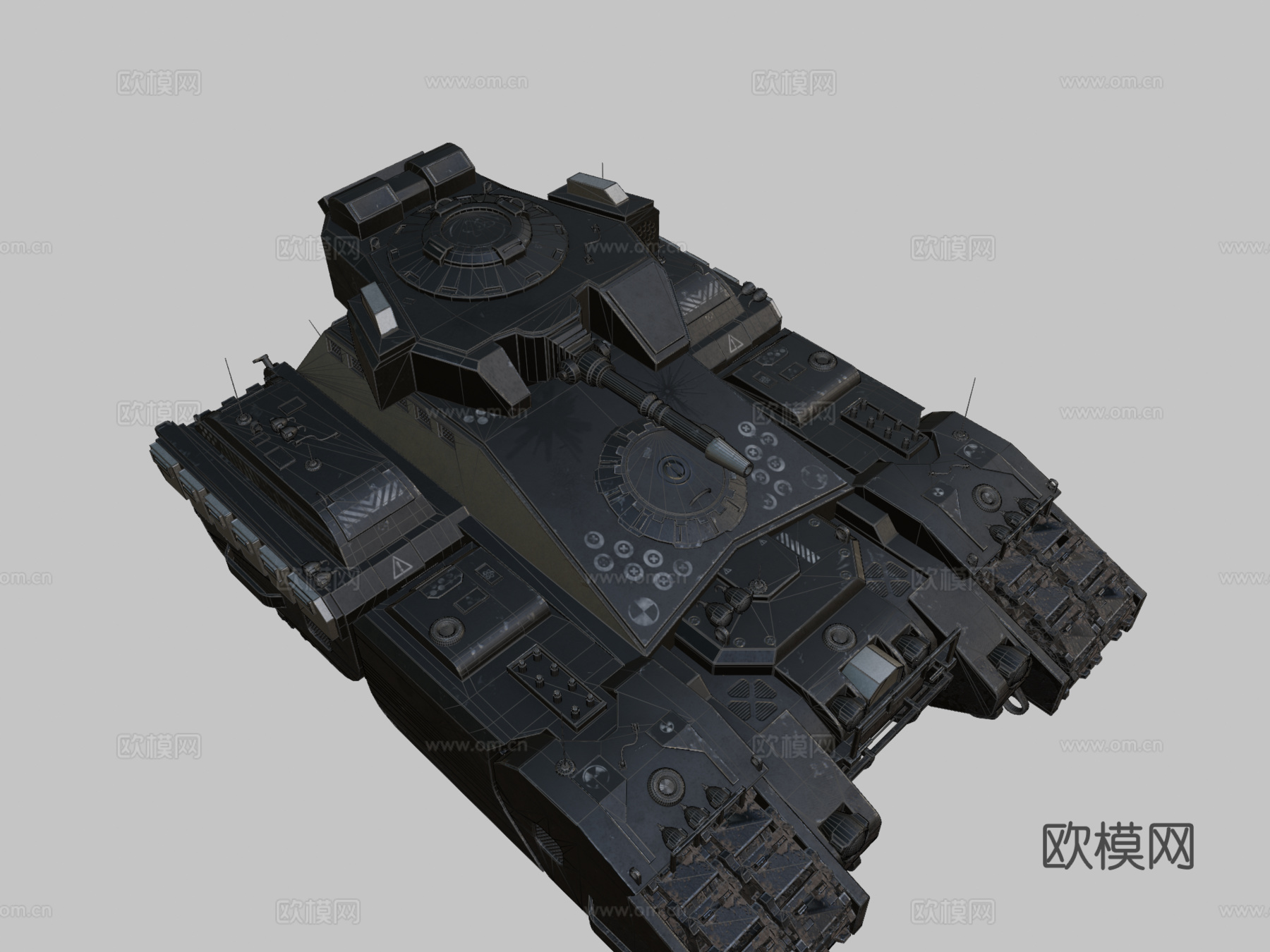 赛博坦克（未来主义-赛博朋克）su模型