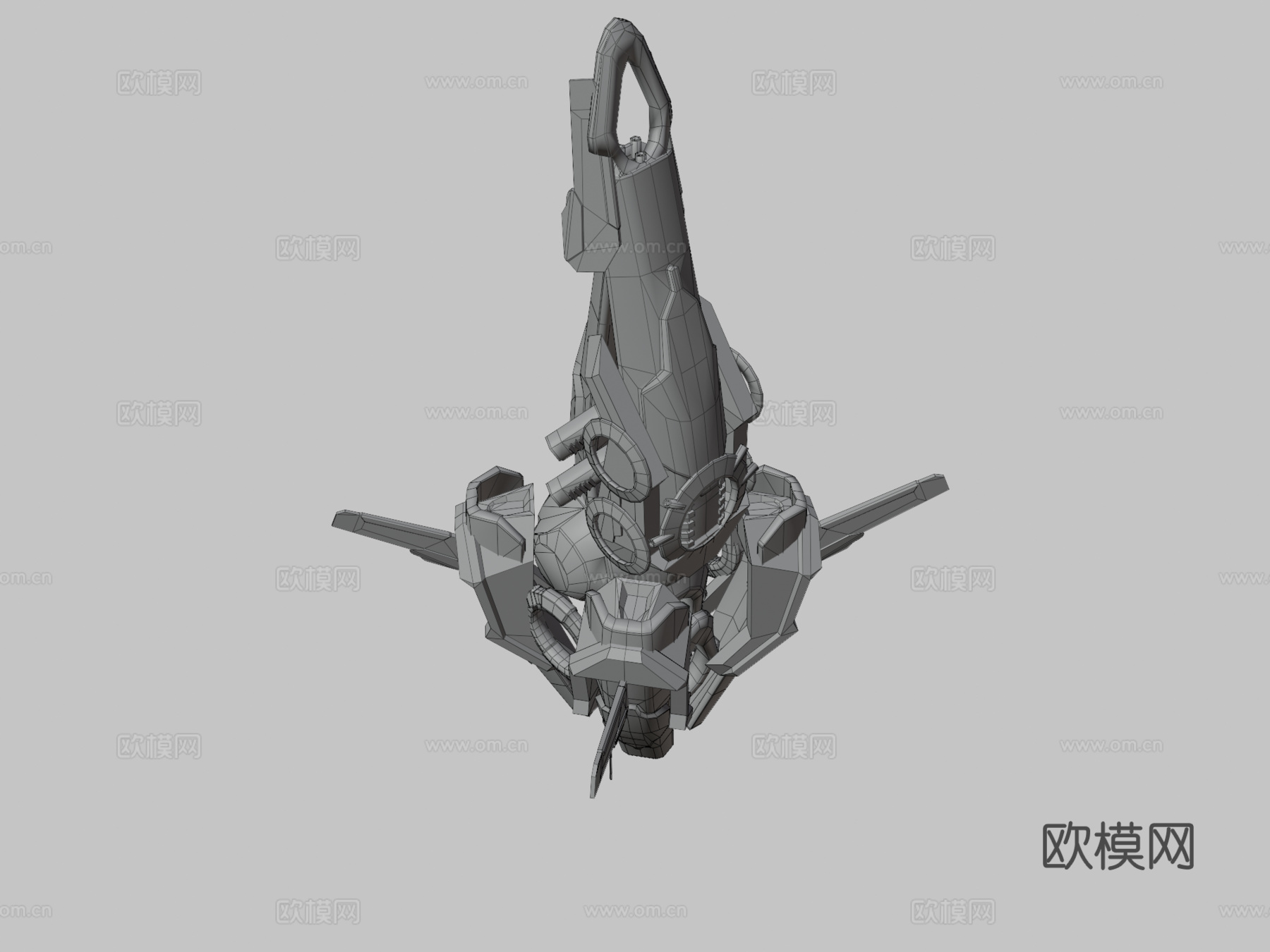 无人机V8赛博科技su模型