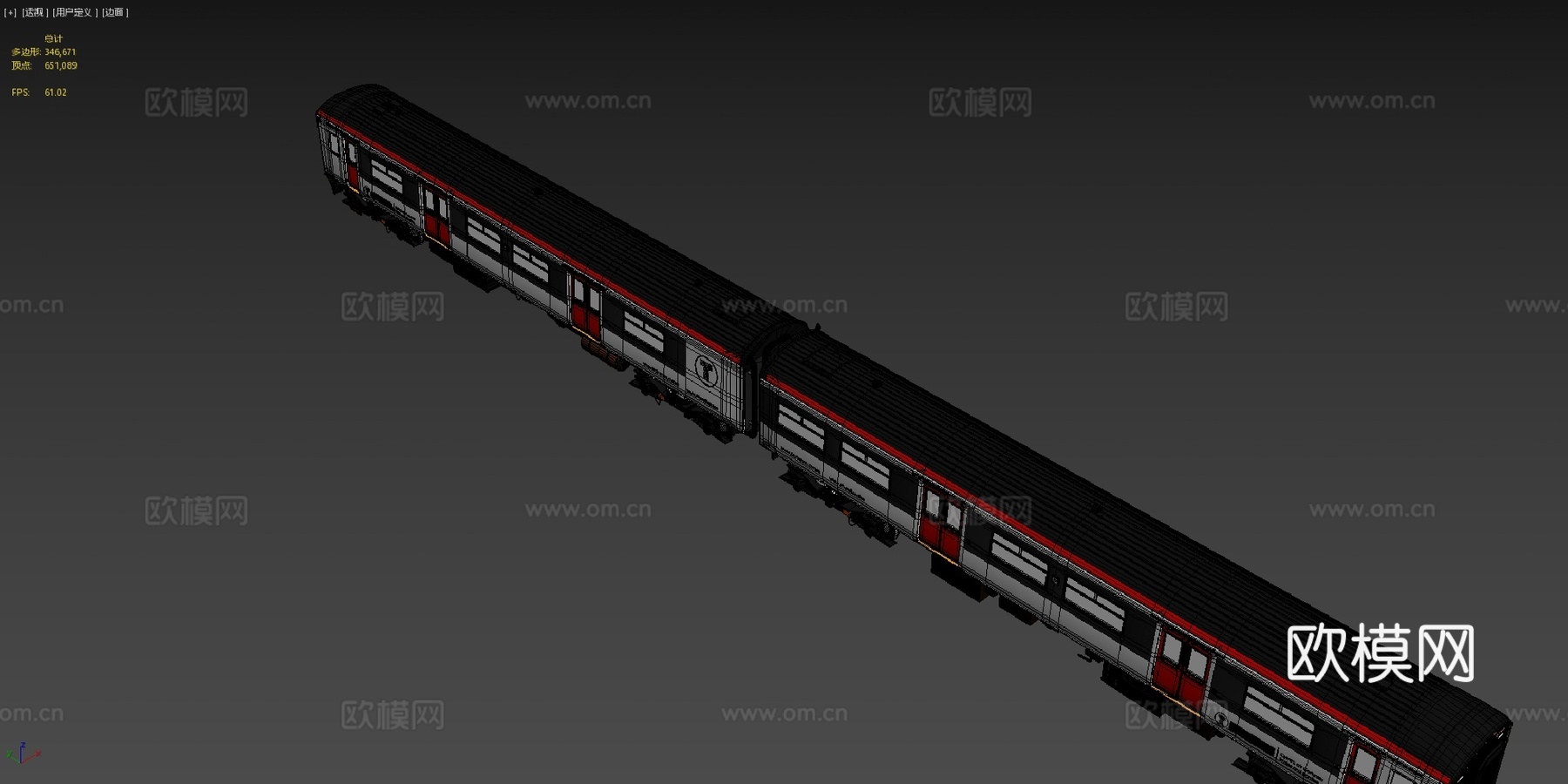 火车-威尔士运输150级DMUsu模型