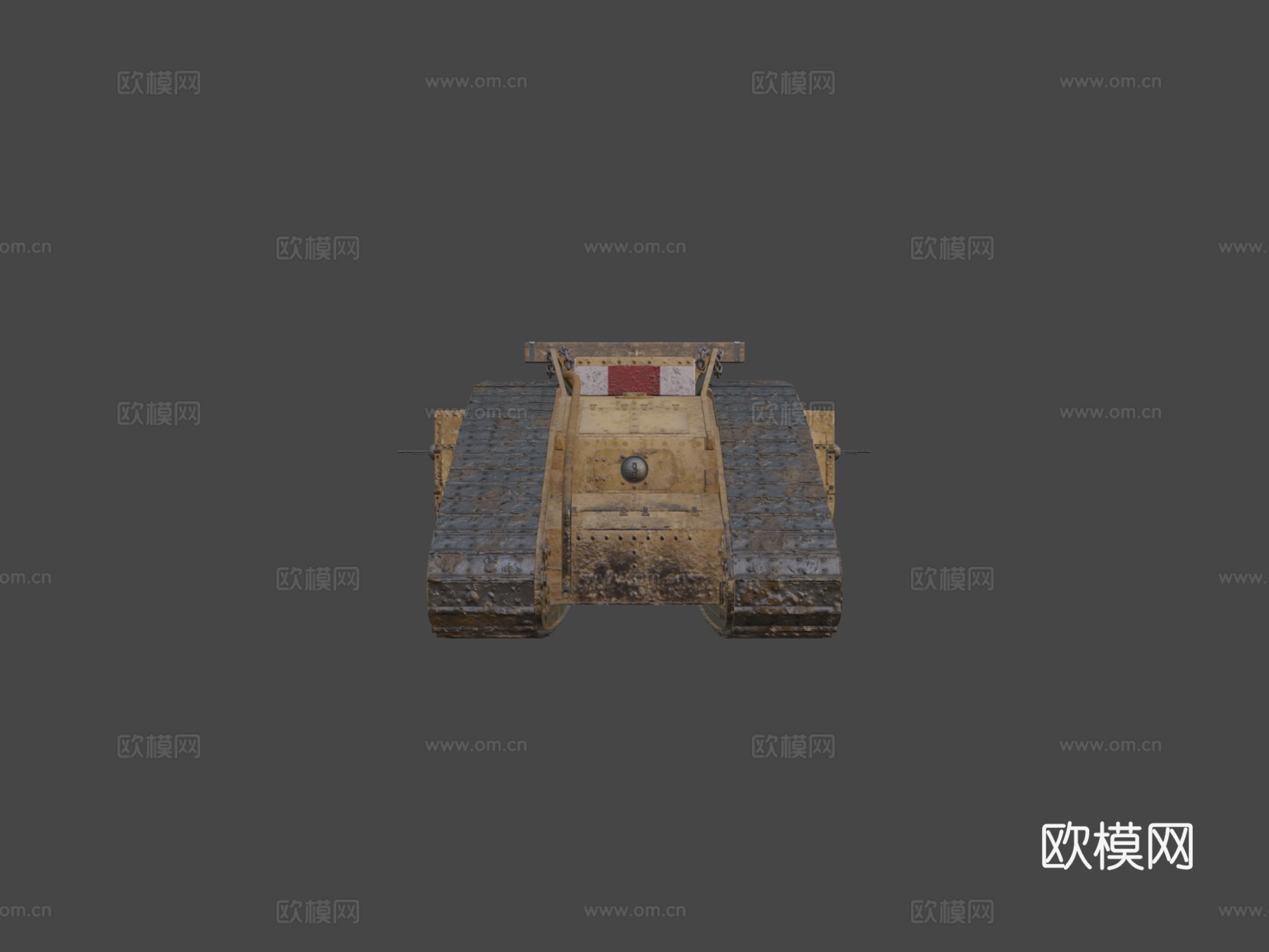 马克 V 一战坦克su模型