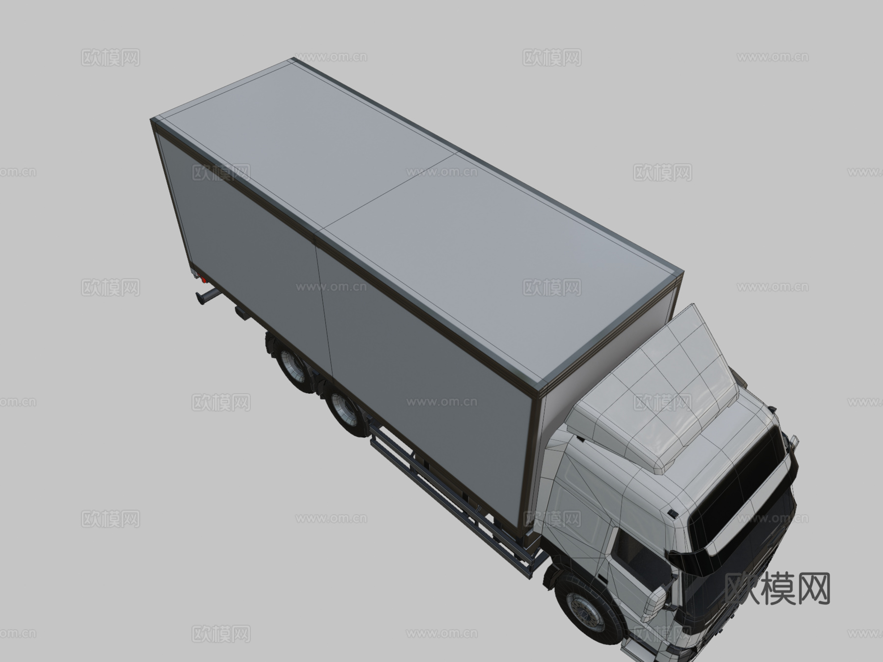 厢式货车su模型