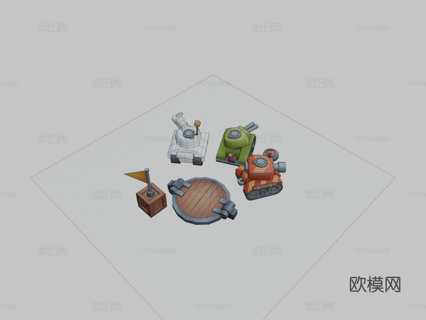 坦克竞技场车辆su模型