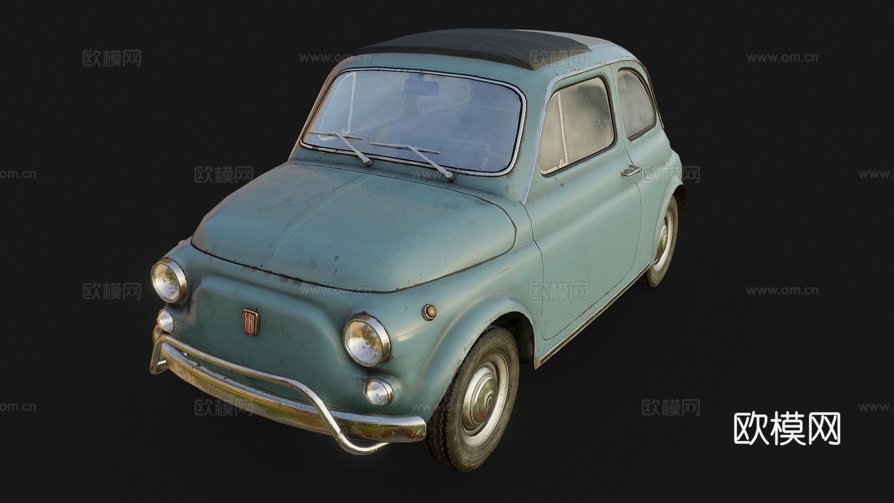 菲亚特500su模型