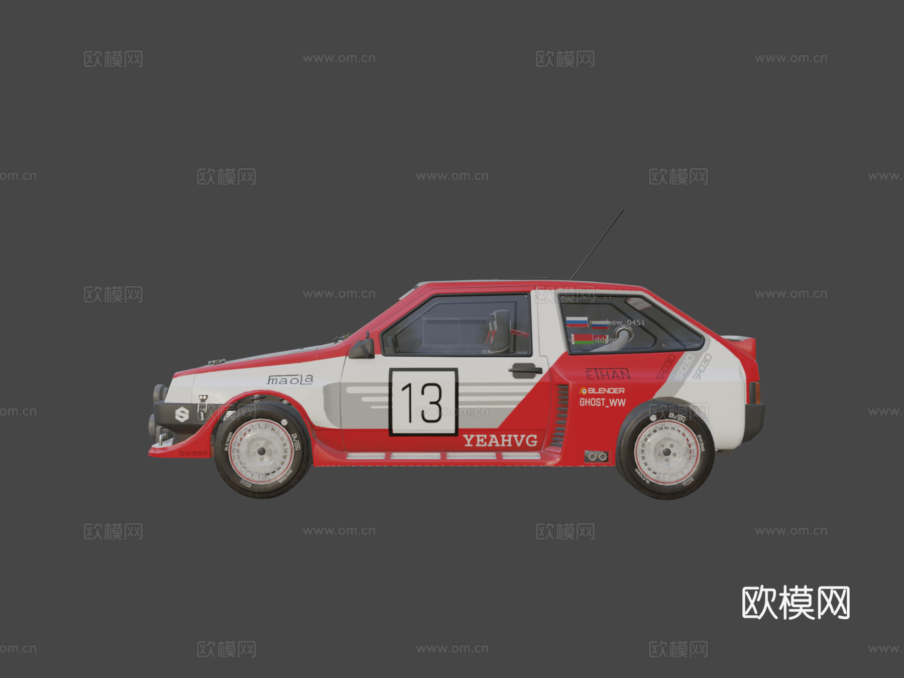 VAZ-2108拉力赛su模型