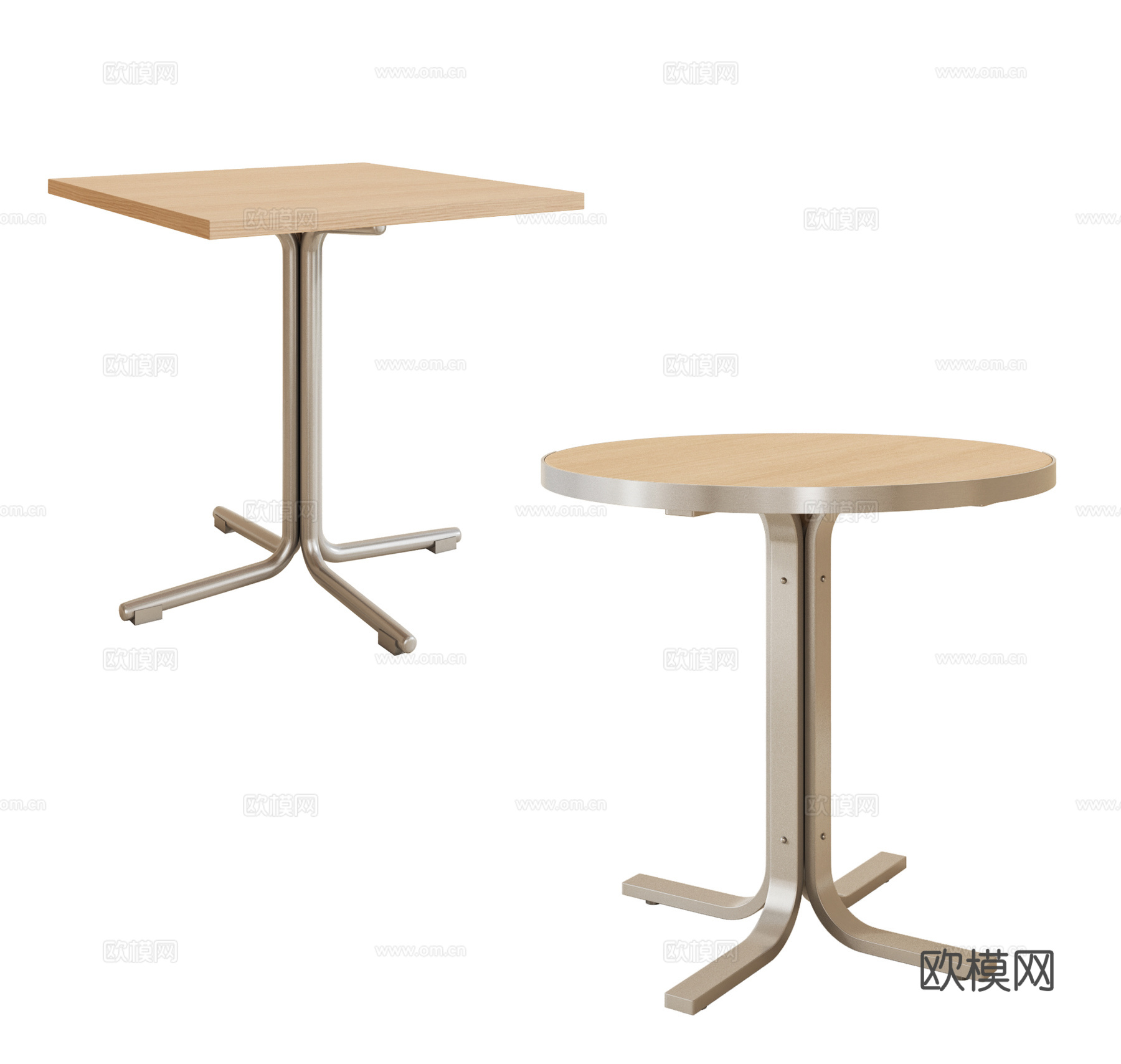 现代餐桌 洽谈桌 圆桌 卡座餐桌 方桌 桌子su模型