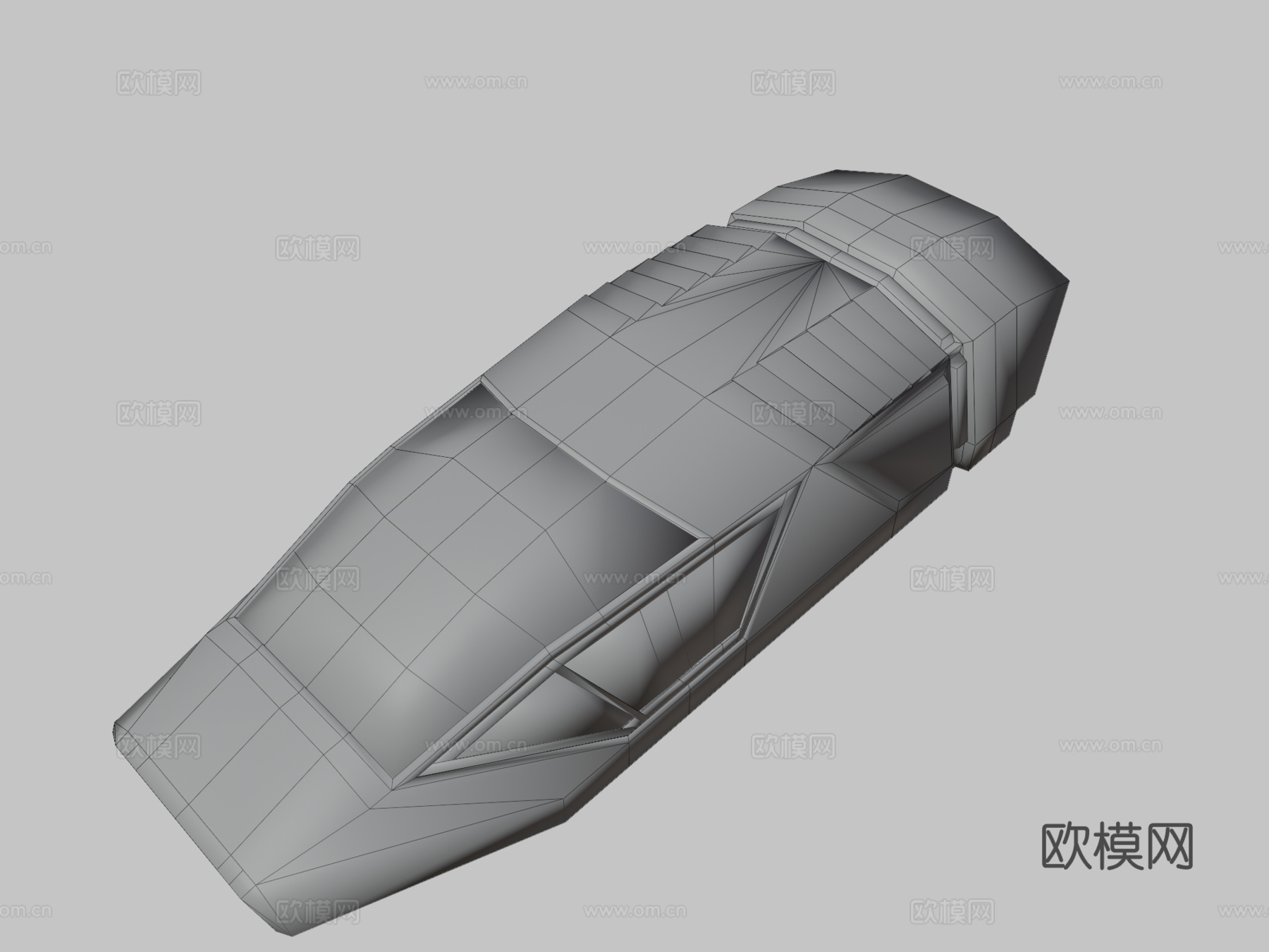 未来飞行汽车su模型