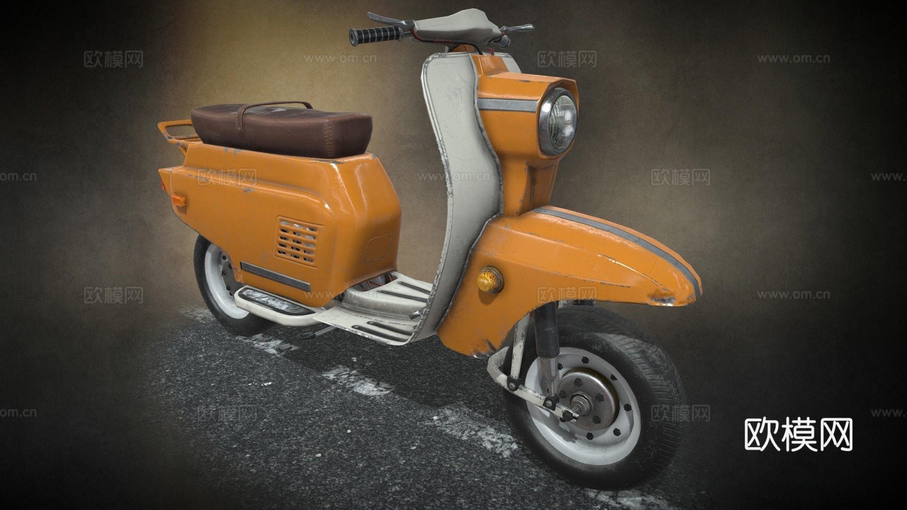 苏联70年代轻便摩托车...查看我资料中的模型!su模型