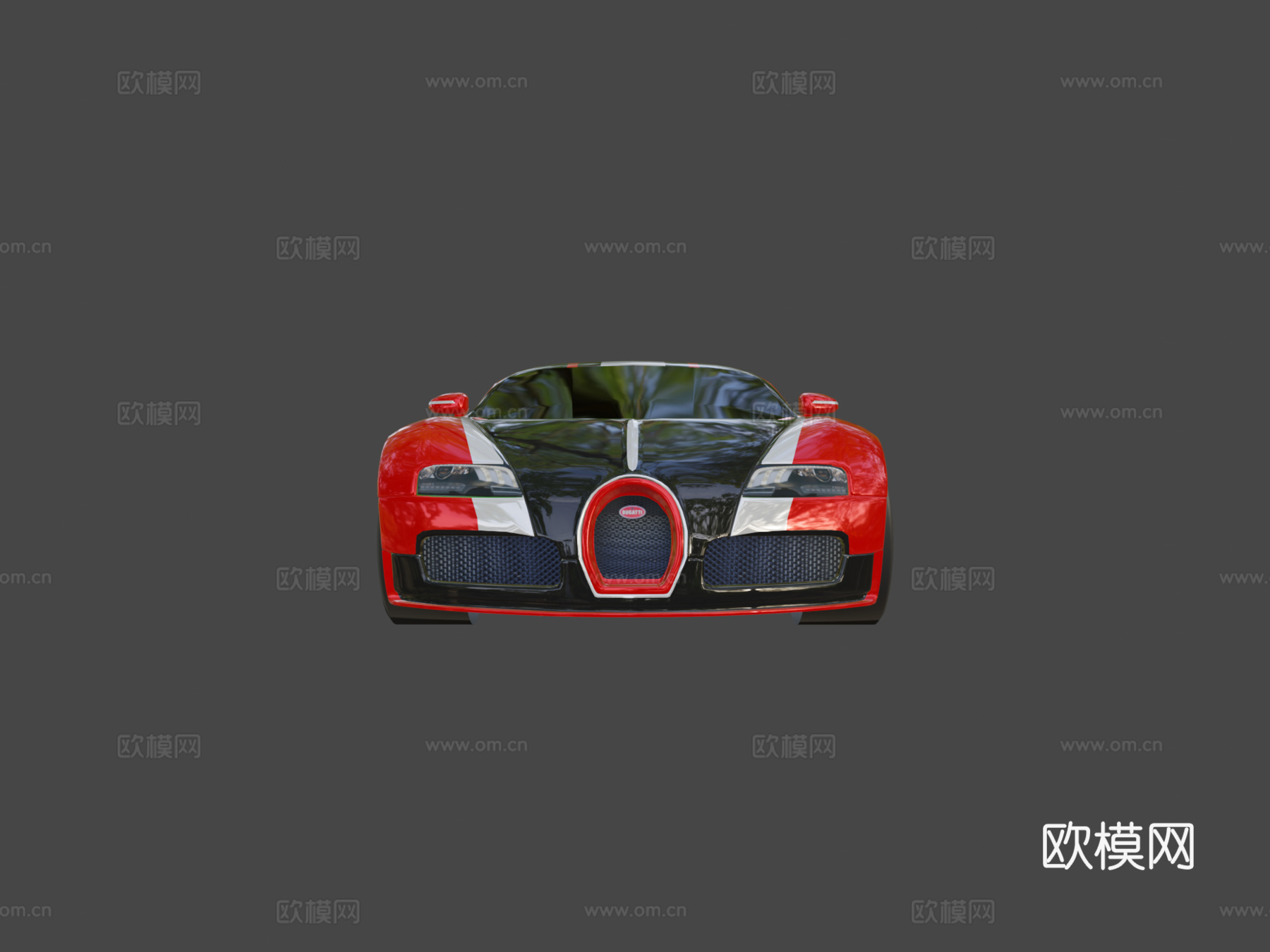 布加迪威龙16.4超级运动版 - 低多边形su模型