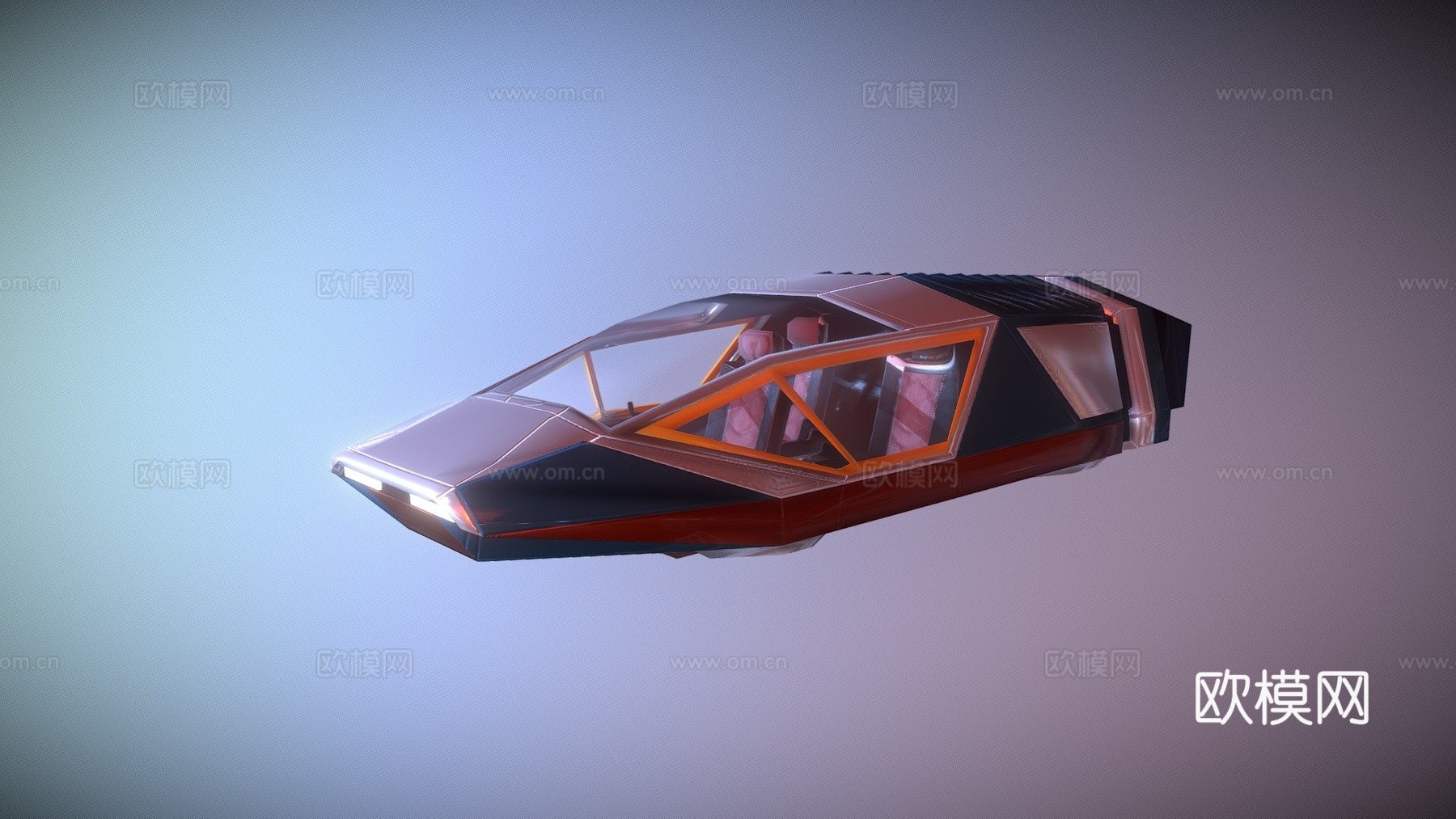 未来飞行汽车su模型