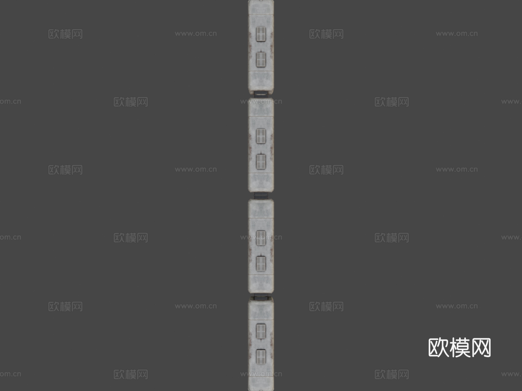 旧地铁列车su模型