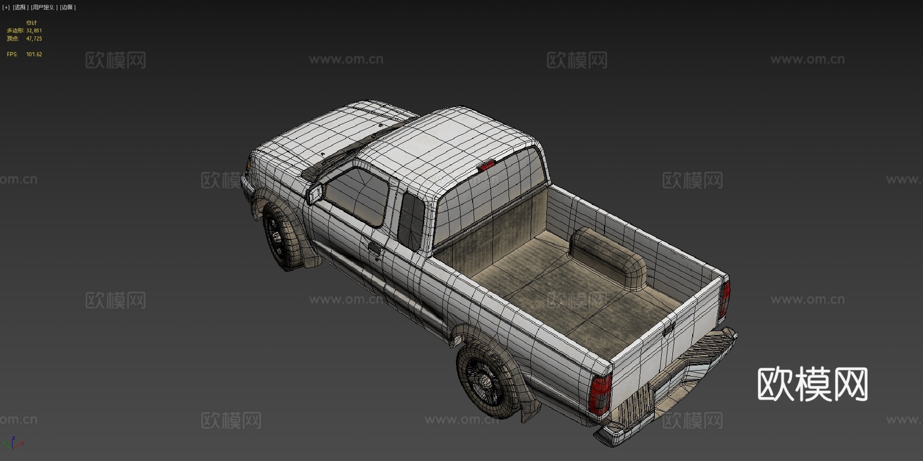 日产四驱车su模型