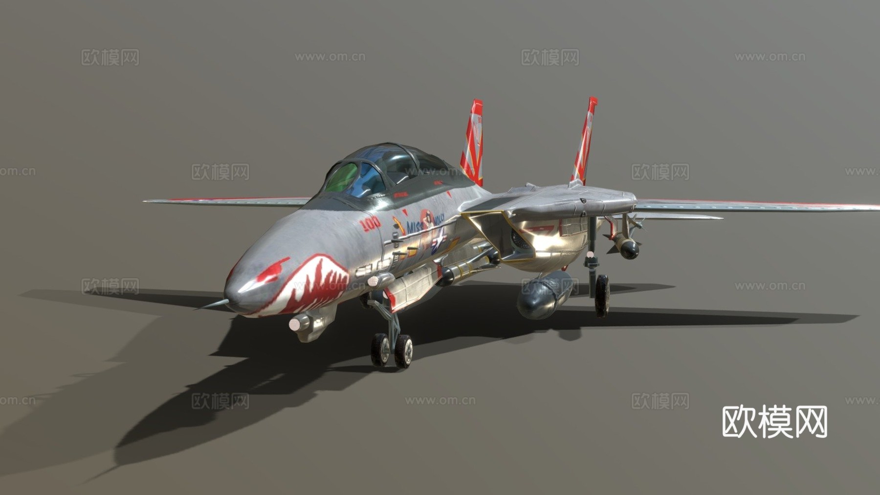 F-14雄猫战斗机su模型