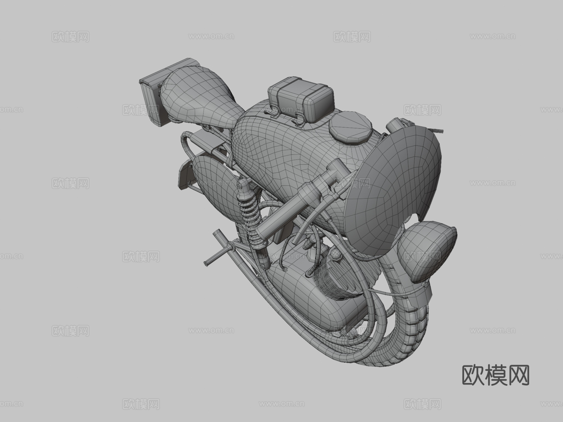 维多利亚单轮摩托车su模型