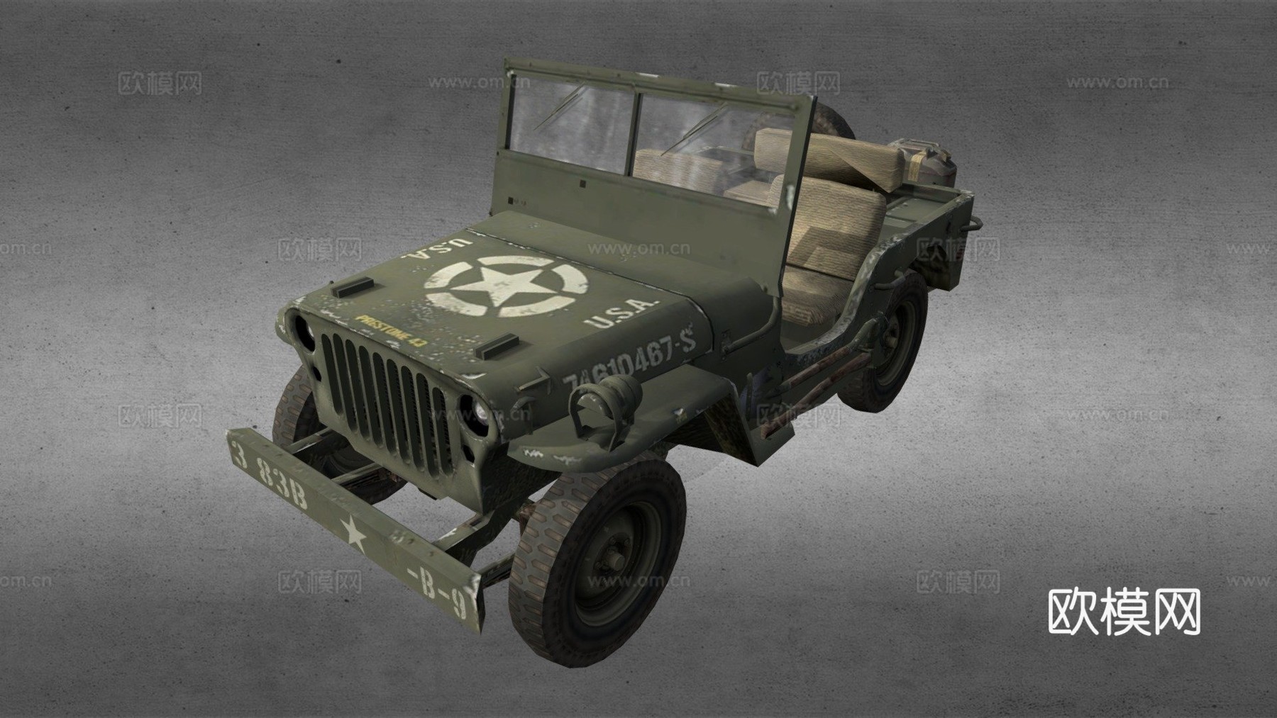 吉普威利斯1944款su模型
