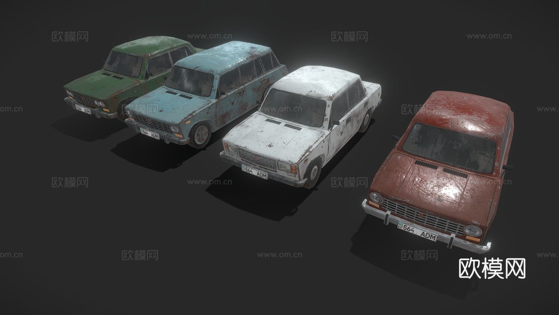 日古利苏联汽车su模型