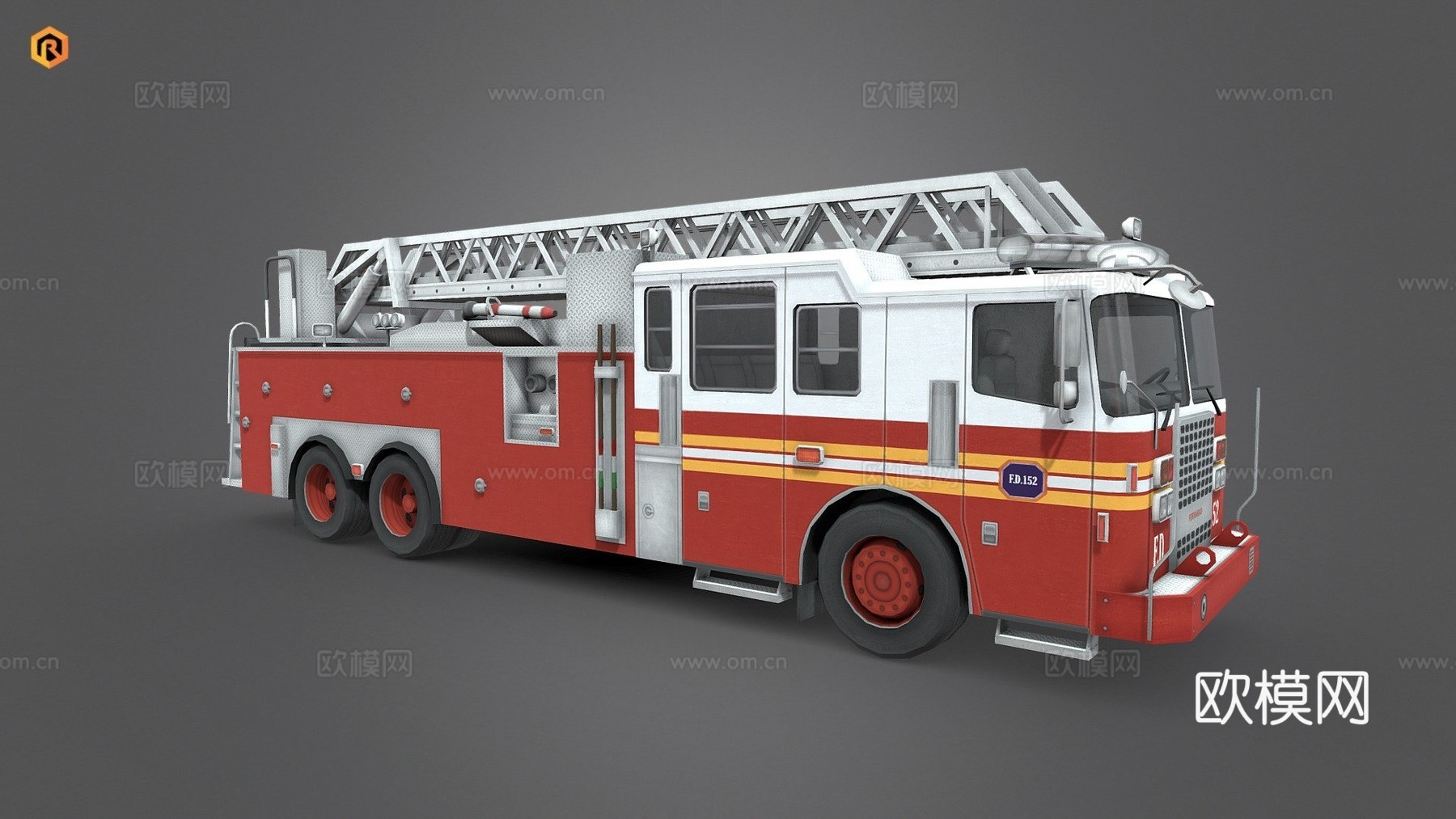 消防车车辆su模型