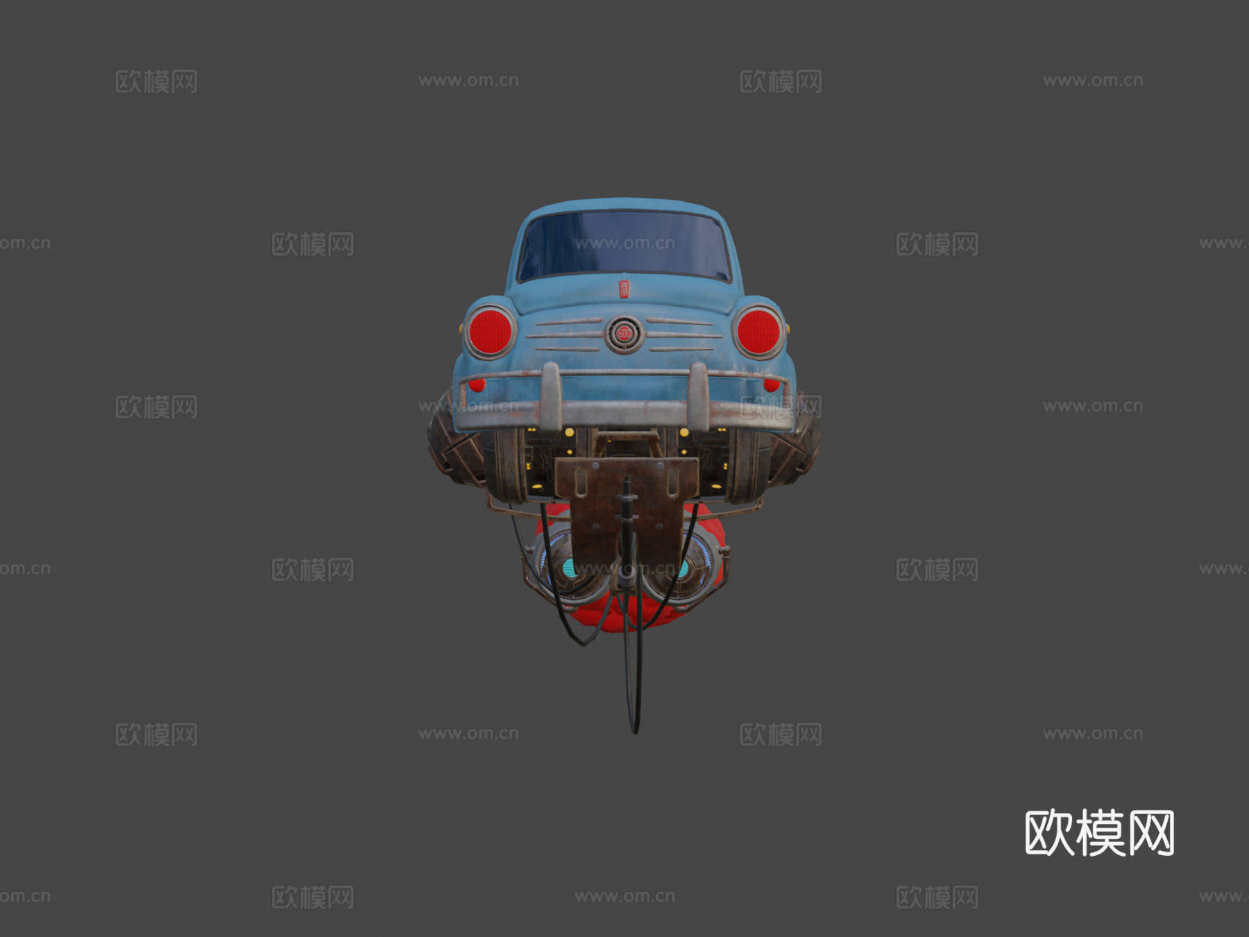 柴油朋克菲亚特（亚历杭德罗·布尔迪西奥风格）su模型