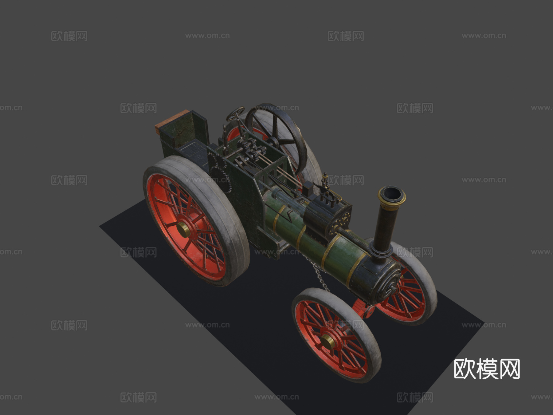 蒸汽拖拉机su模型