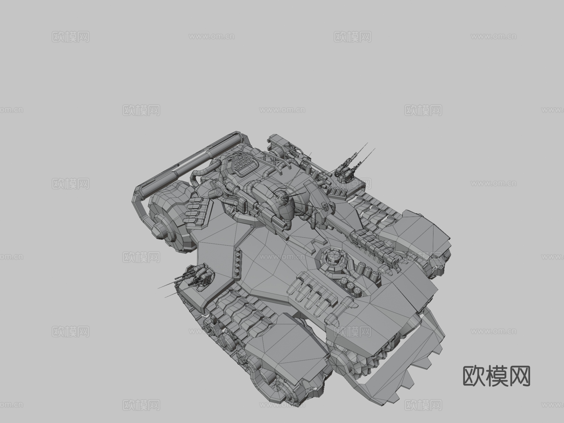 DEDUS 坦克su模型