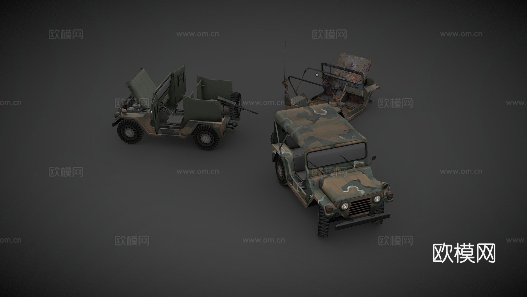 '74 AM通用M151A2 MUTTsu模型