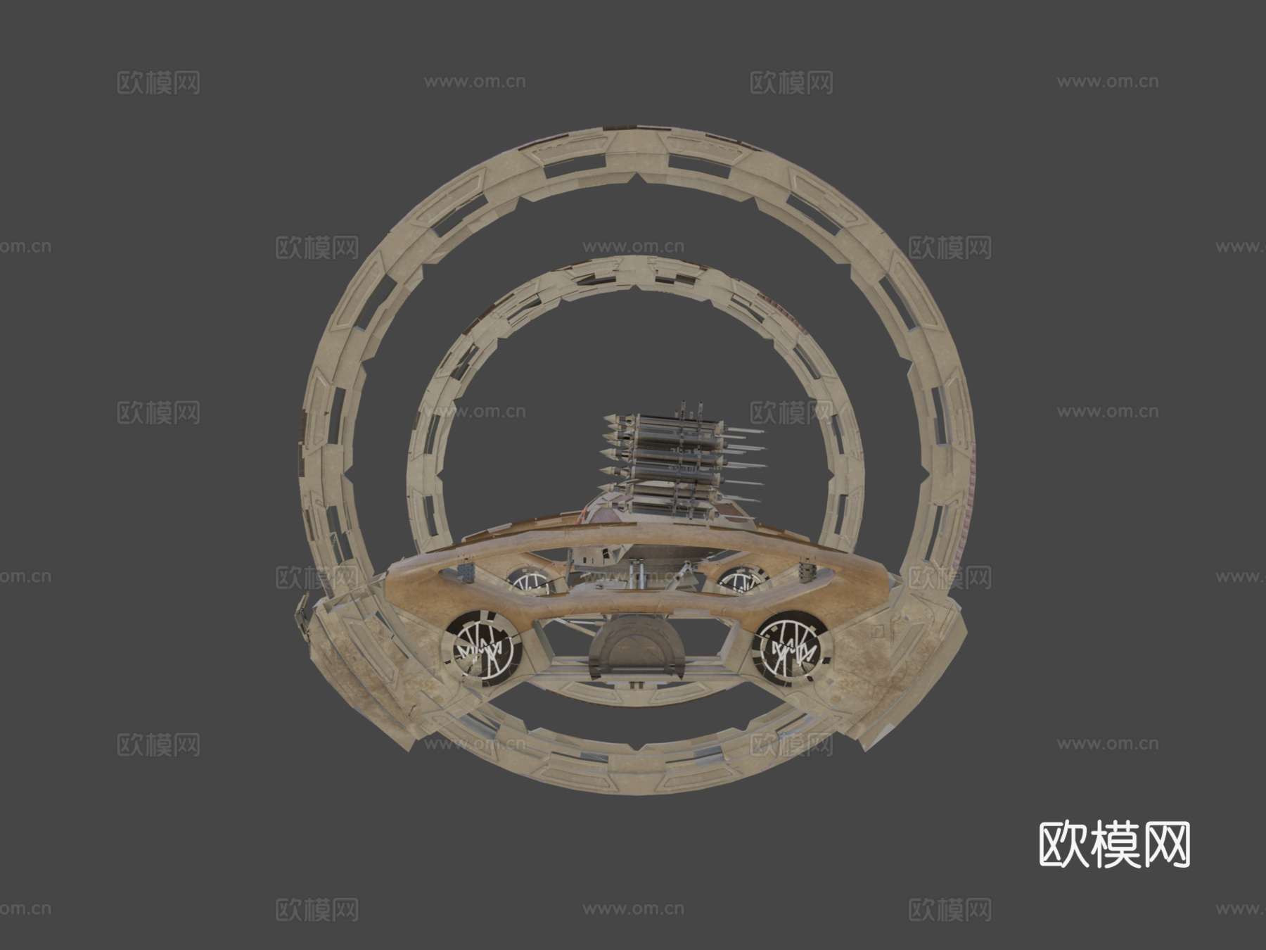 IG-227冰雹级机器人坦克su模型