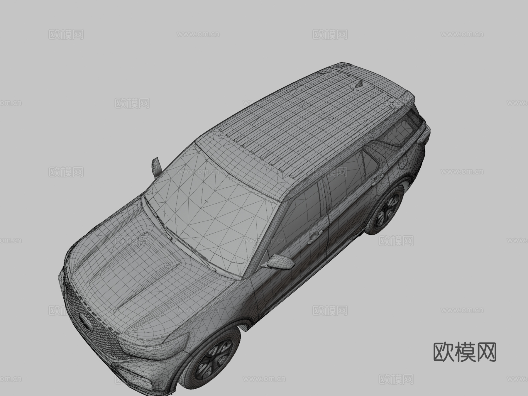 无标识福特探险者su模型