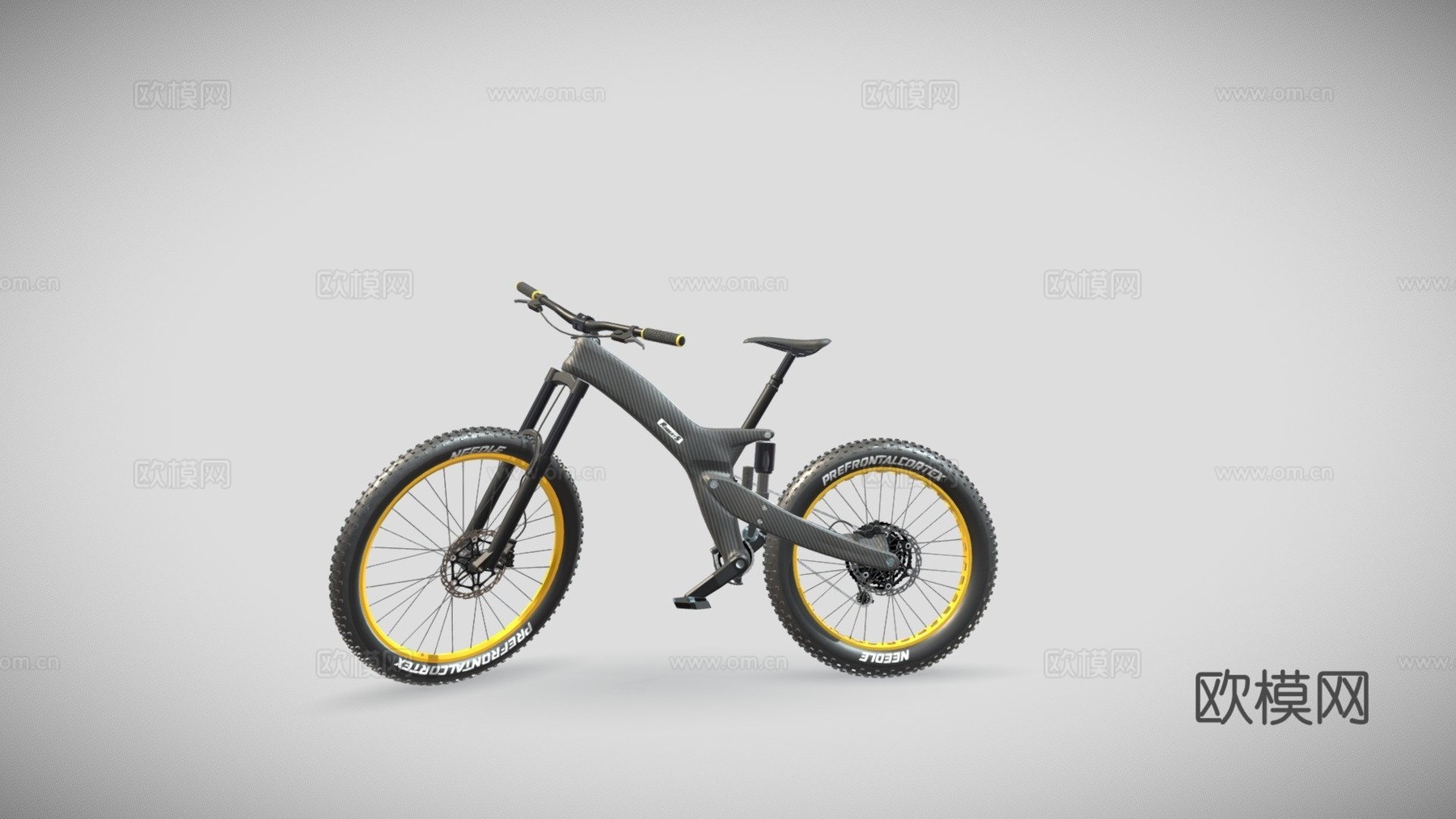 碳纤维车架自行车su模型